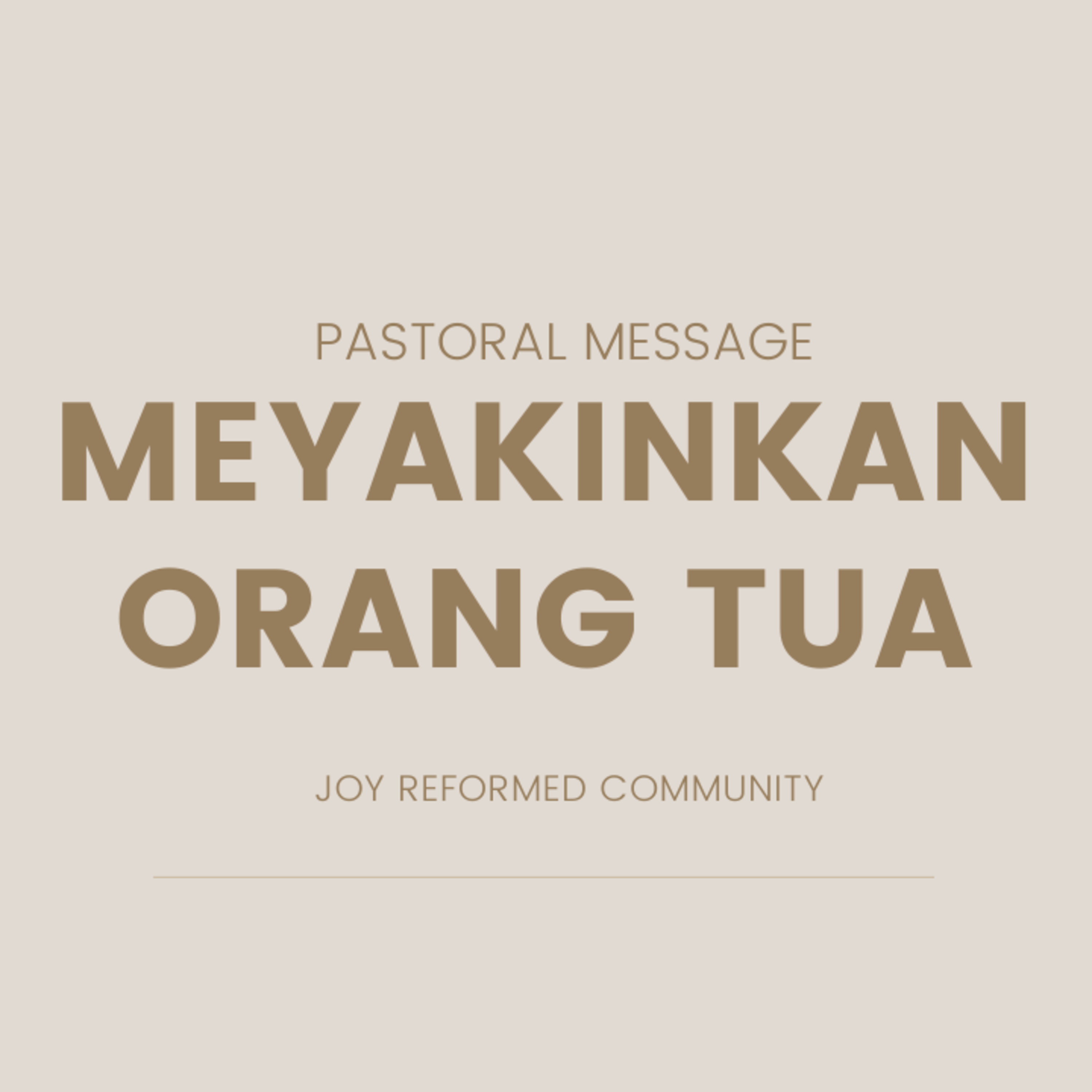 JOY REFORMED COMMUNITY