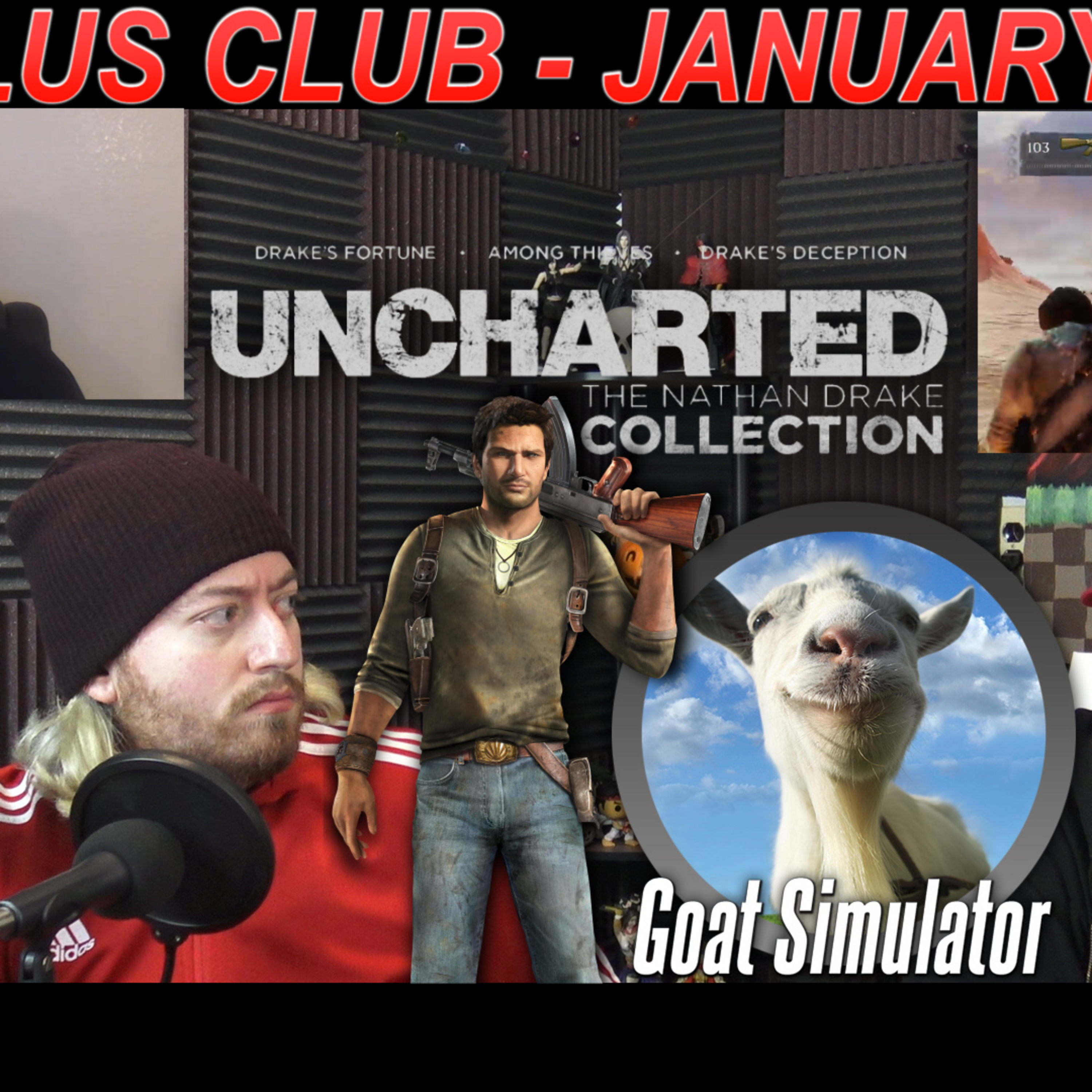 We PLAYED Uncharted Nathan Drake Collection and Goat Simulator (Plus Club Jan 2020)