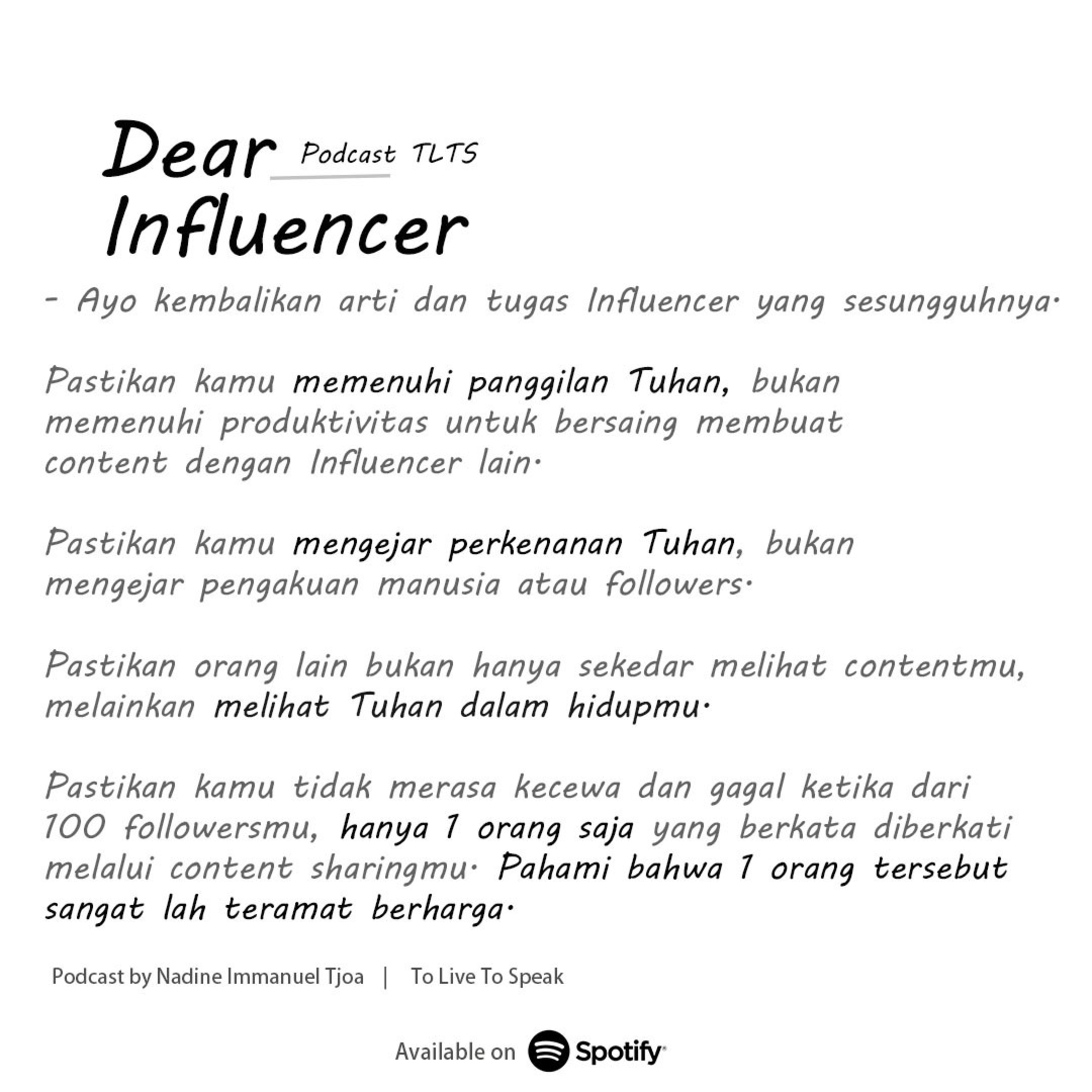 02. DEAR INFLUENCER episode artwork