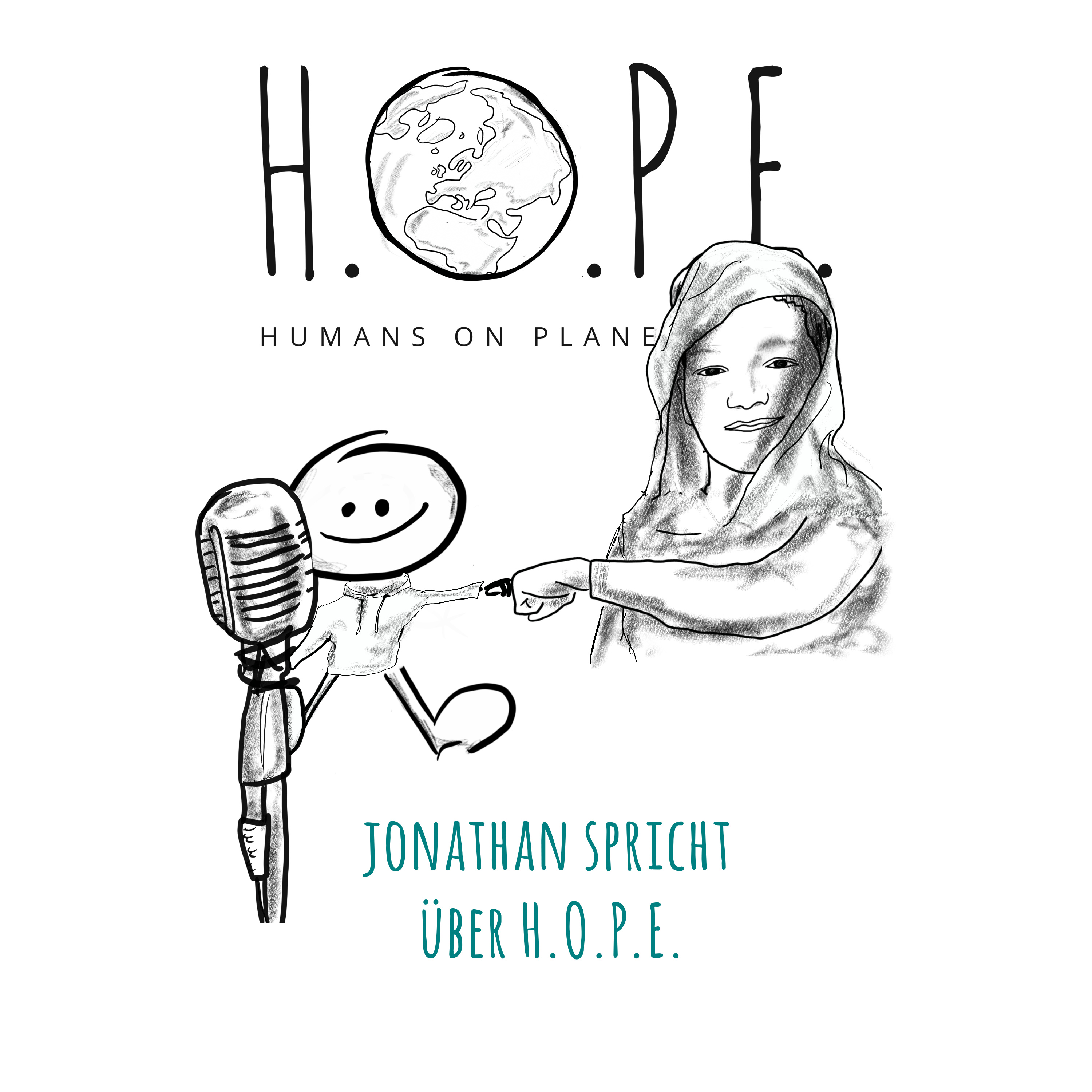 Jonathan (12) erzählt und stellt Fragen über das Projekt H.O.P.E. 