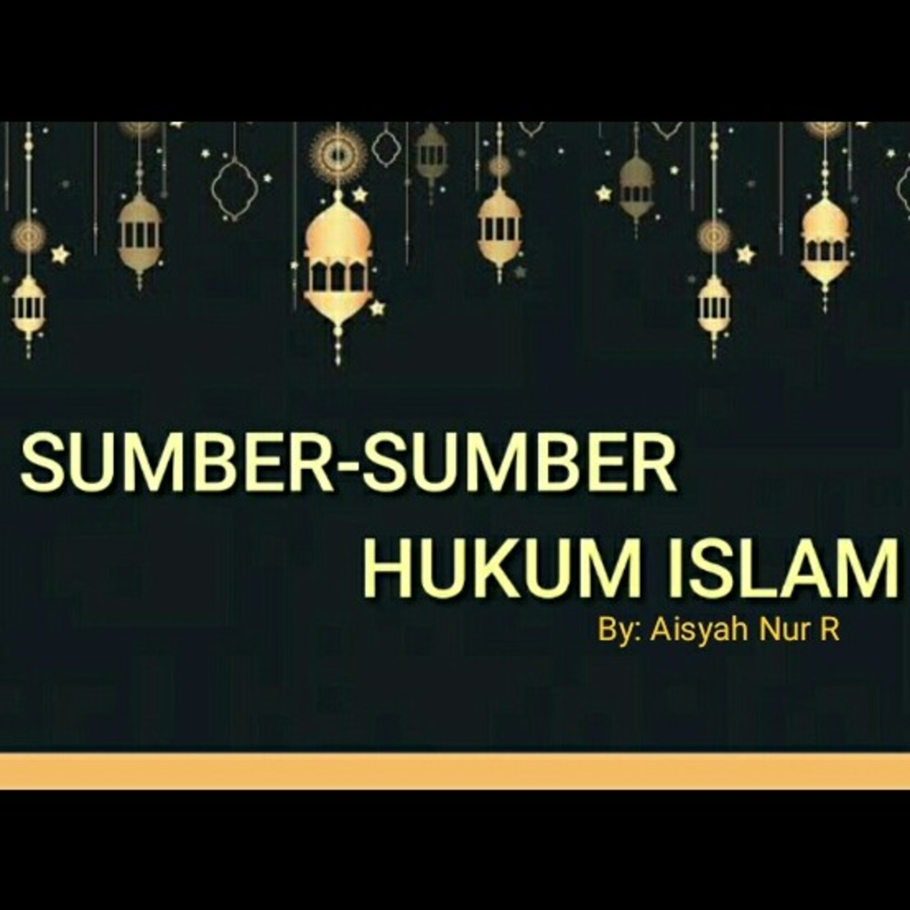 Sumber-Sumber Hukum Islam episode artwork