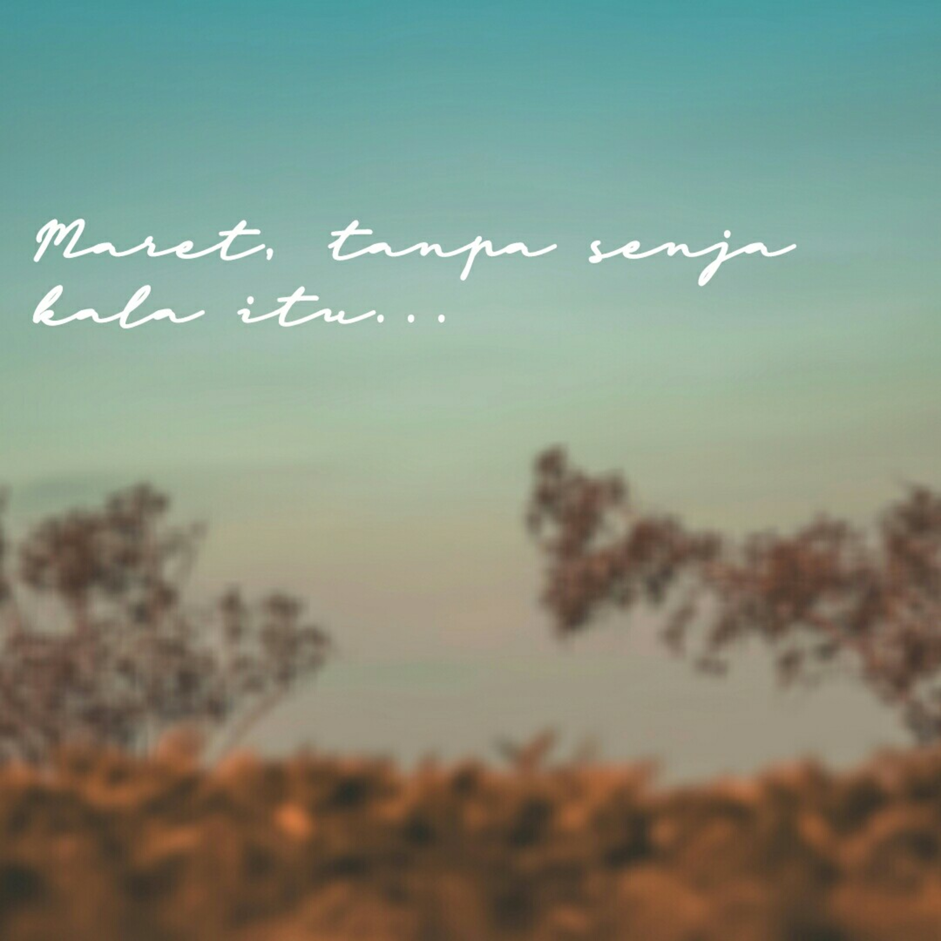 Bagian 4 - Maret, tanpa senja kala itu episode artwork