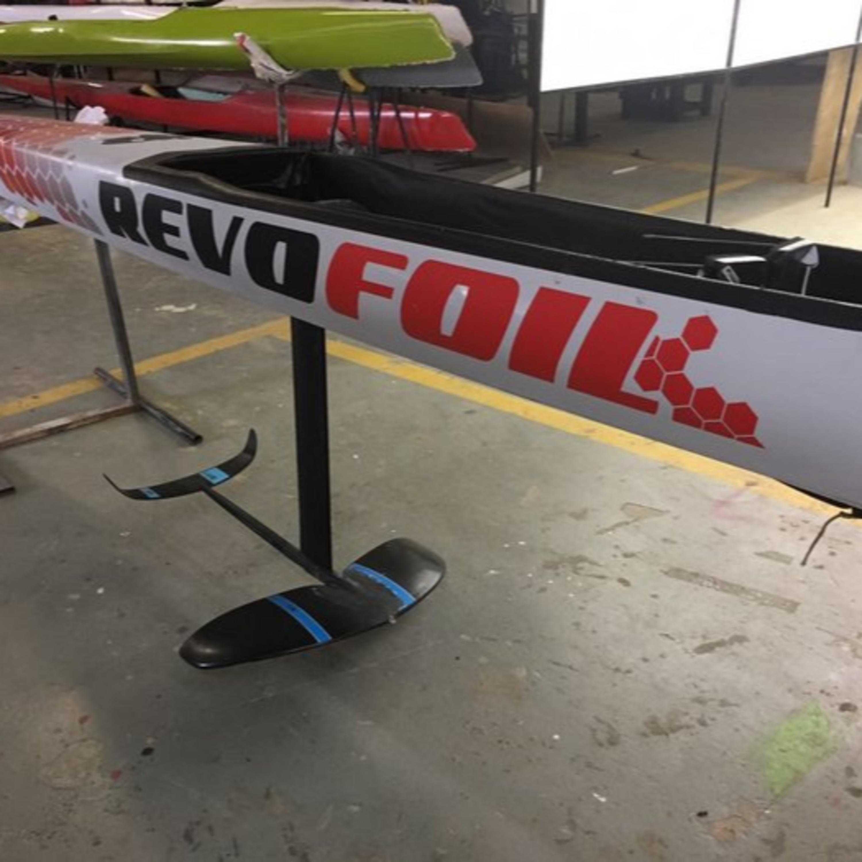Special breaking news, a foiling surfski