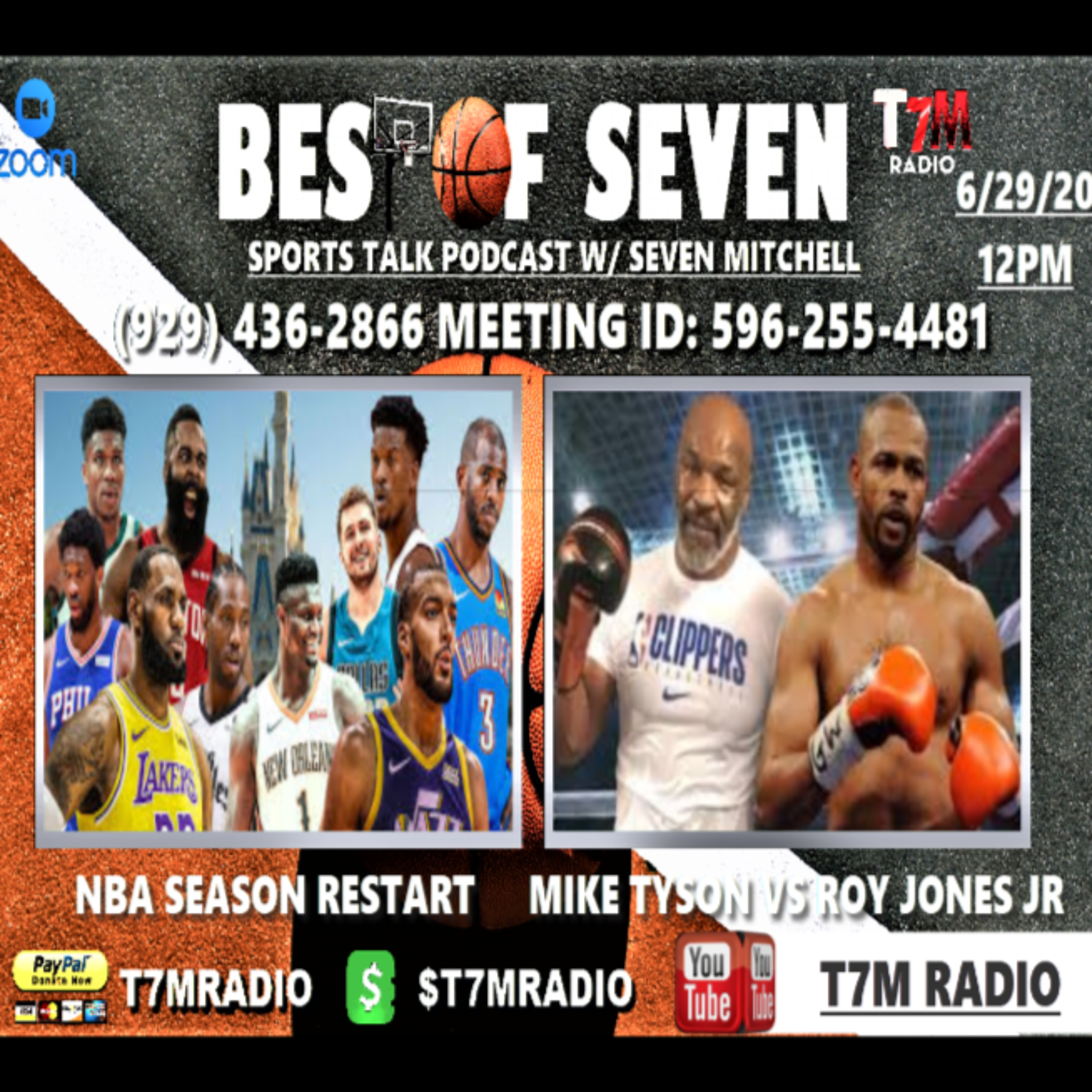 NBA RESTRART, LAKERS VS CLIPPERS PREVIEW | MIKE TYSON vs ROY JONES JR. - BEST OF SEVEN  episode artwork