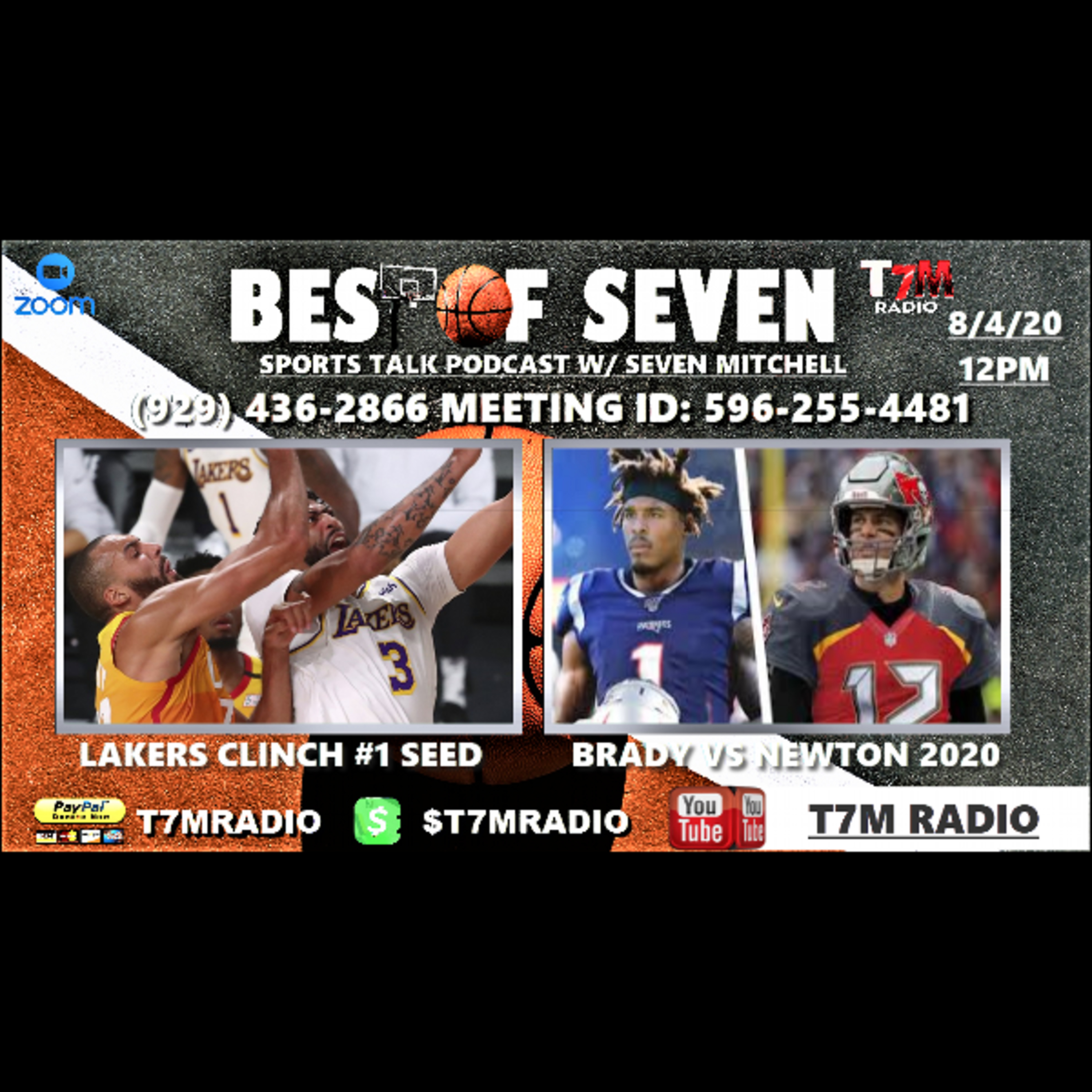 LAKERS CLINCH #1 SEED | BEAST IN THE EAST | TOM BRADY VS CAM NEWTON 2020 - BEST OF SEVEN  episode artwork