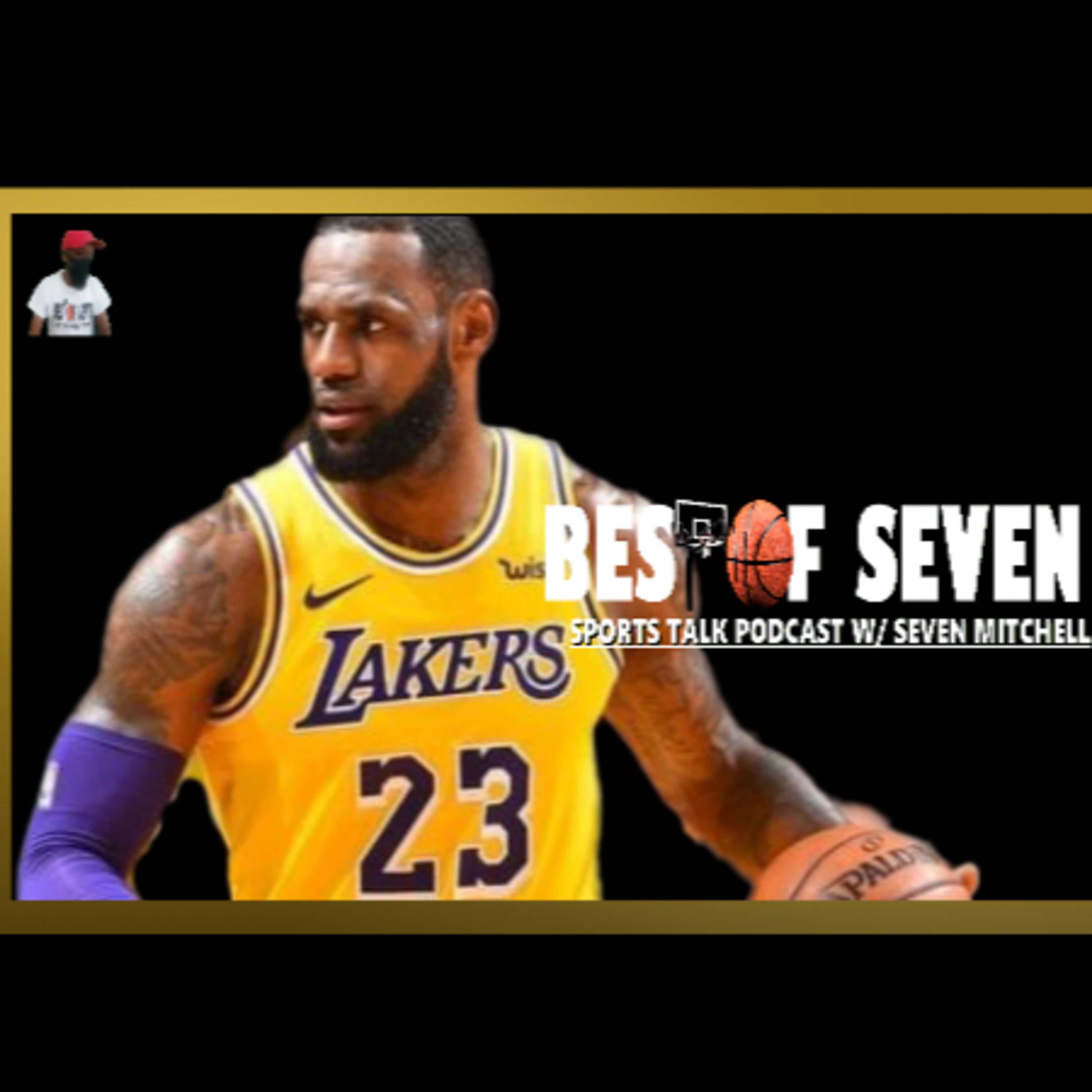 LAKERS VS TRAILBLAZERS NBA PLAYOFF PREVIEW | LEBRON AGING OR PACING | NBA TOP 5 - BEST OF SEVEN w/ SEVEN MITCHELL episode artwork