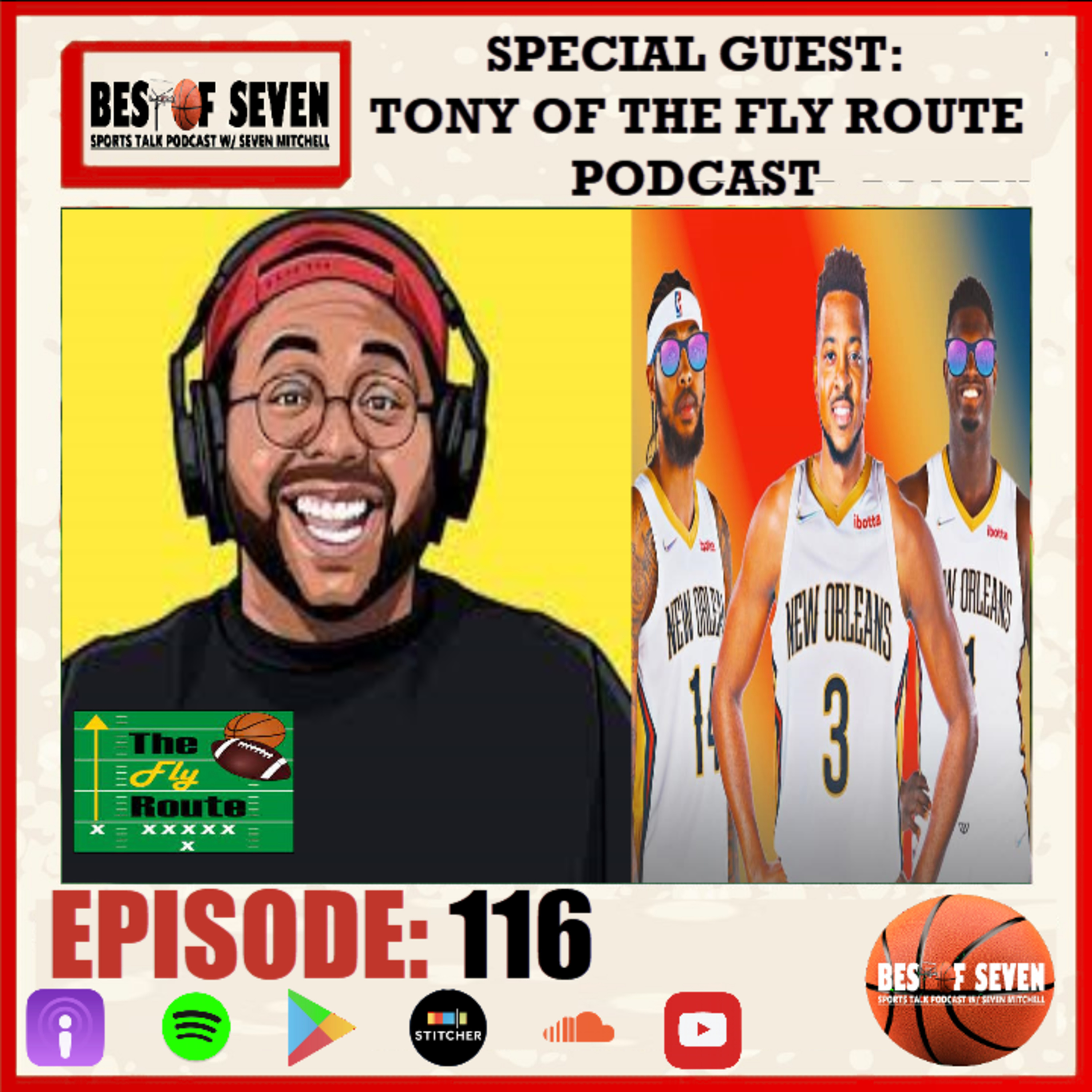 Does CJ McCollum trade make Pelicans a threat | Special Guest Tony Playboy of The Fly Route Podcast episode artwork