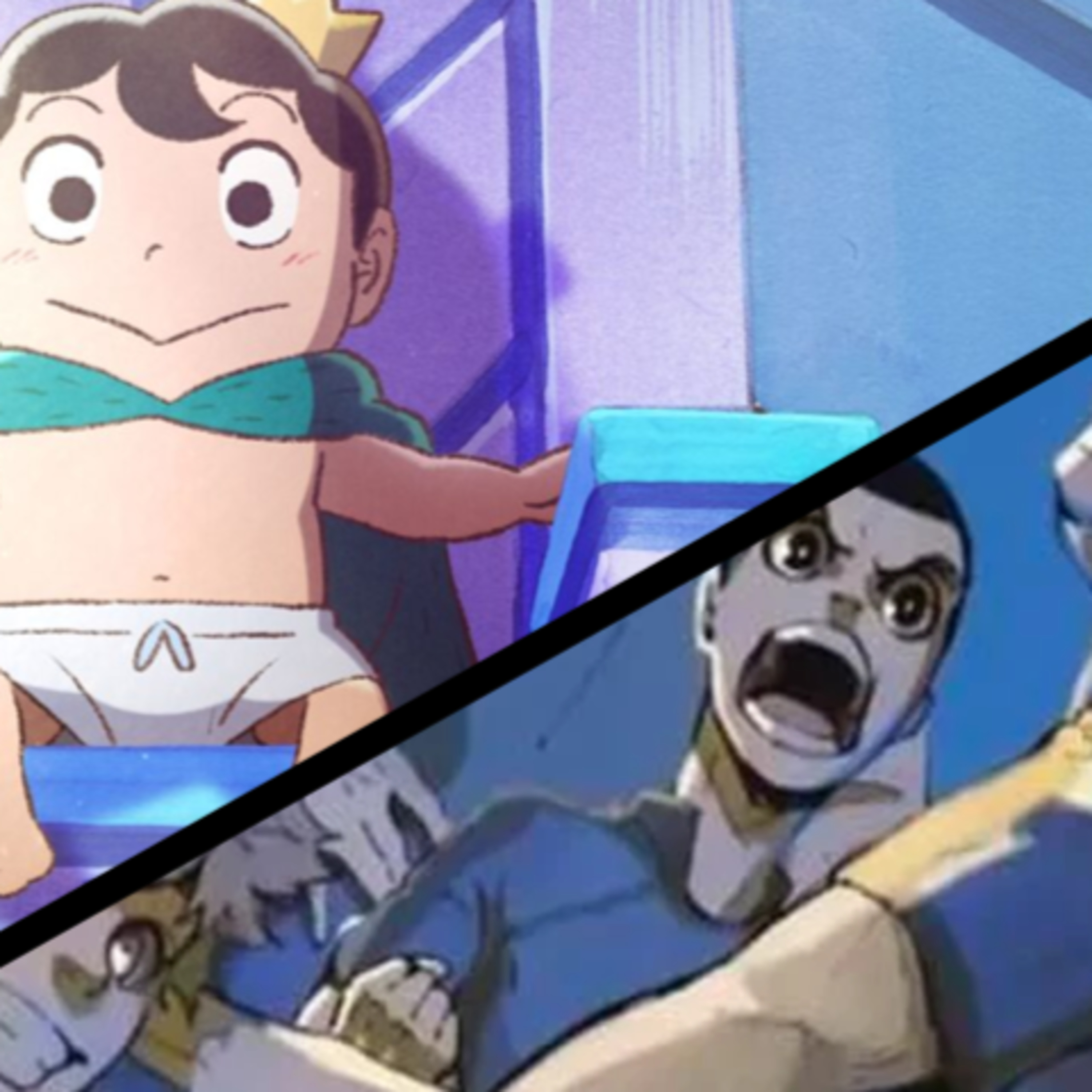 Swing: Ranking of Kings (Ousama Ranking) & Blue Lock episode artwork
