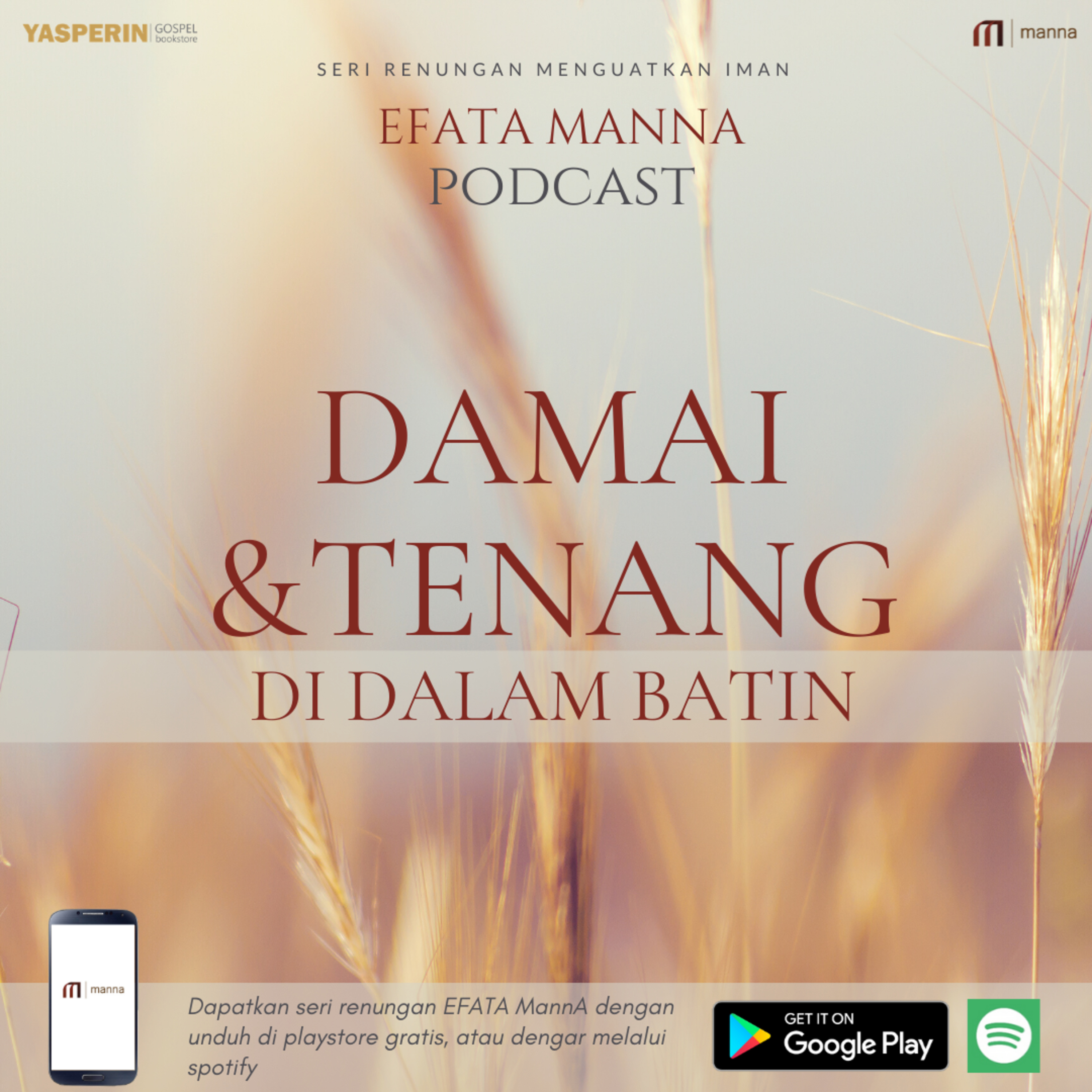 Seri Renungan di Tengah Pandemi #5 - Damai dan Tenang di dalam Batin episode artwork