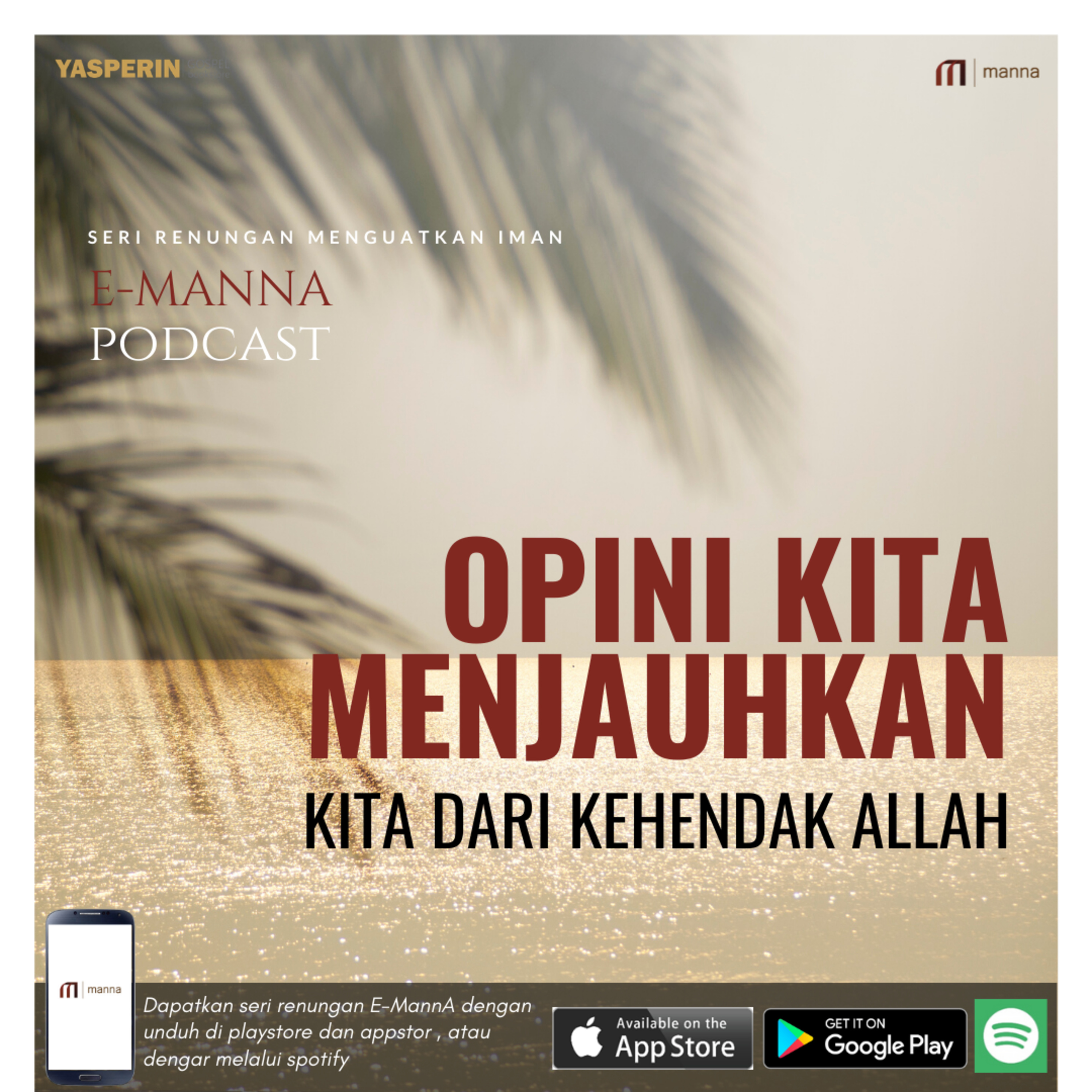Renungan #10 - Opini Kita Menjauhkan Kita dari Kehendak Allah episode artwork