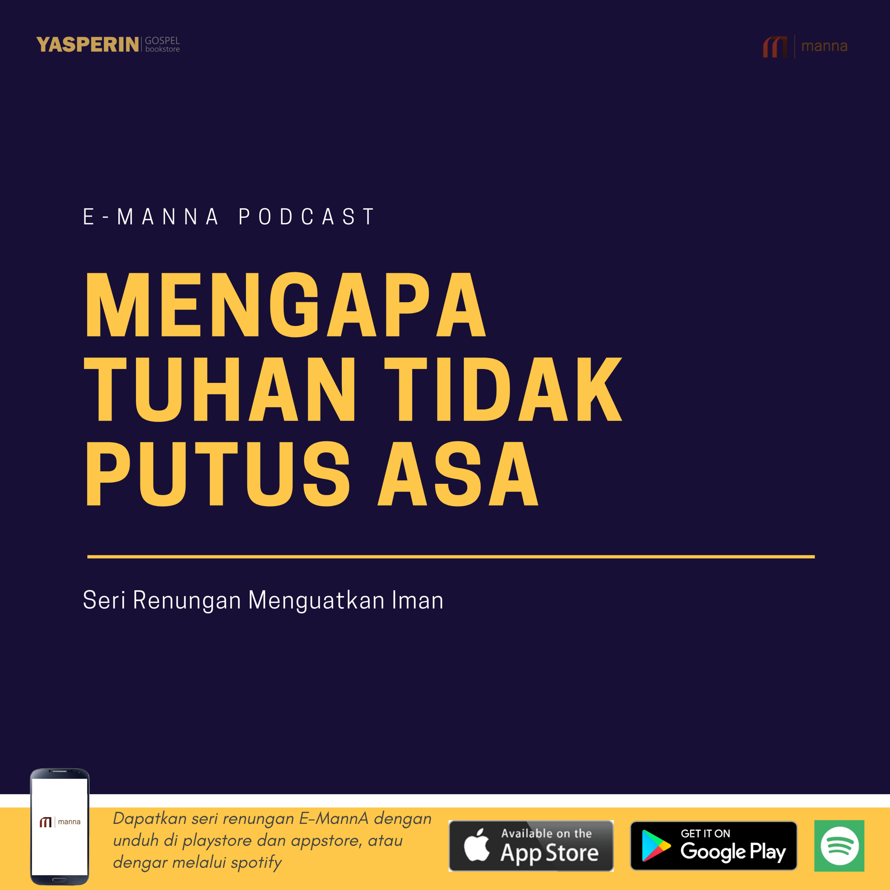 Renungan #23 - MENGAPA TUHAN TIDAK PUTUS ASA episode artwork