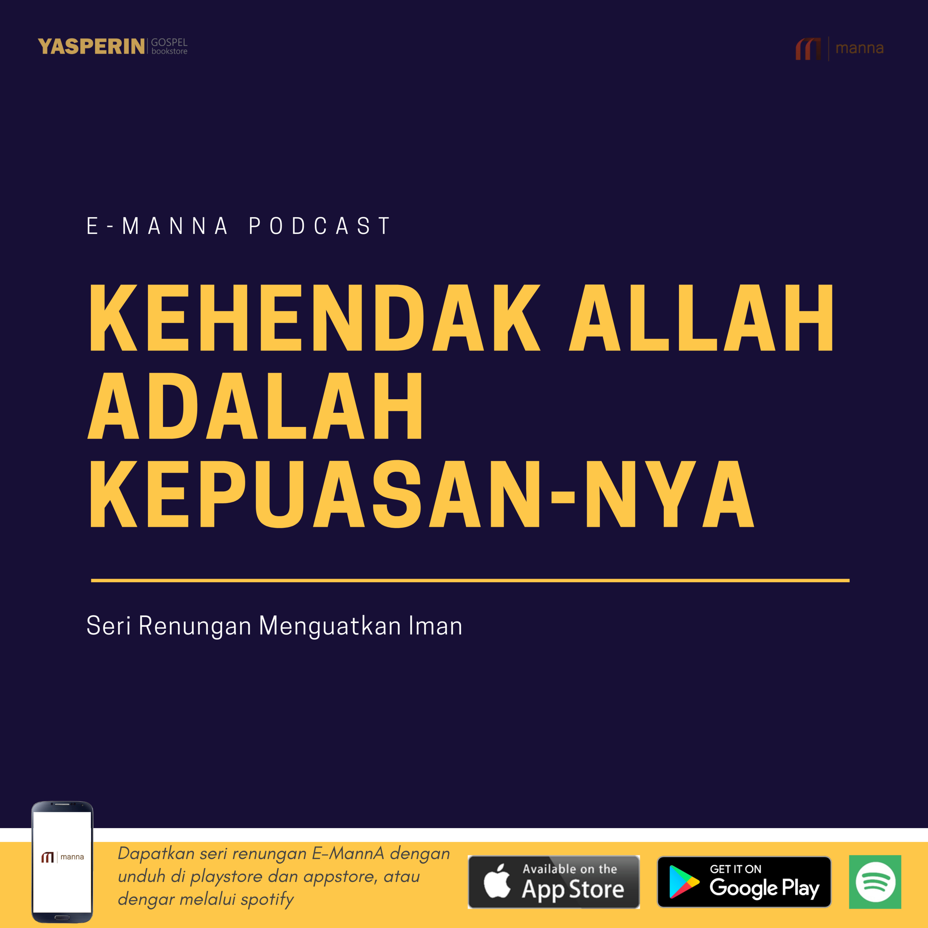 Renungan #23 - KEHENDAK ALLAH ADALAH KEPUASAN-NYA episode artwork