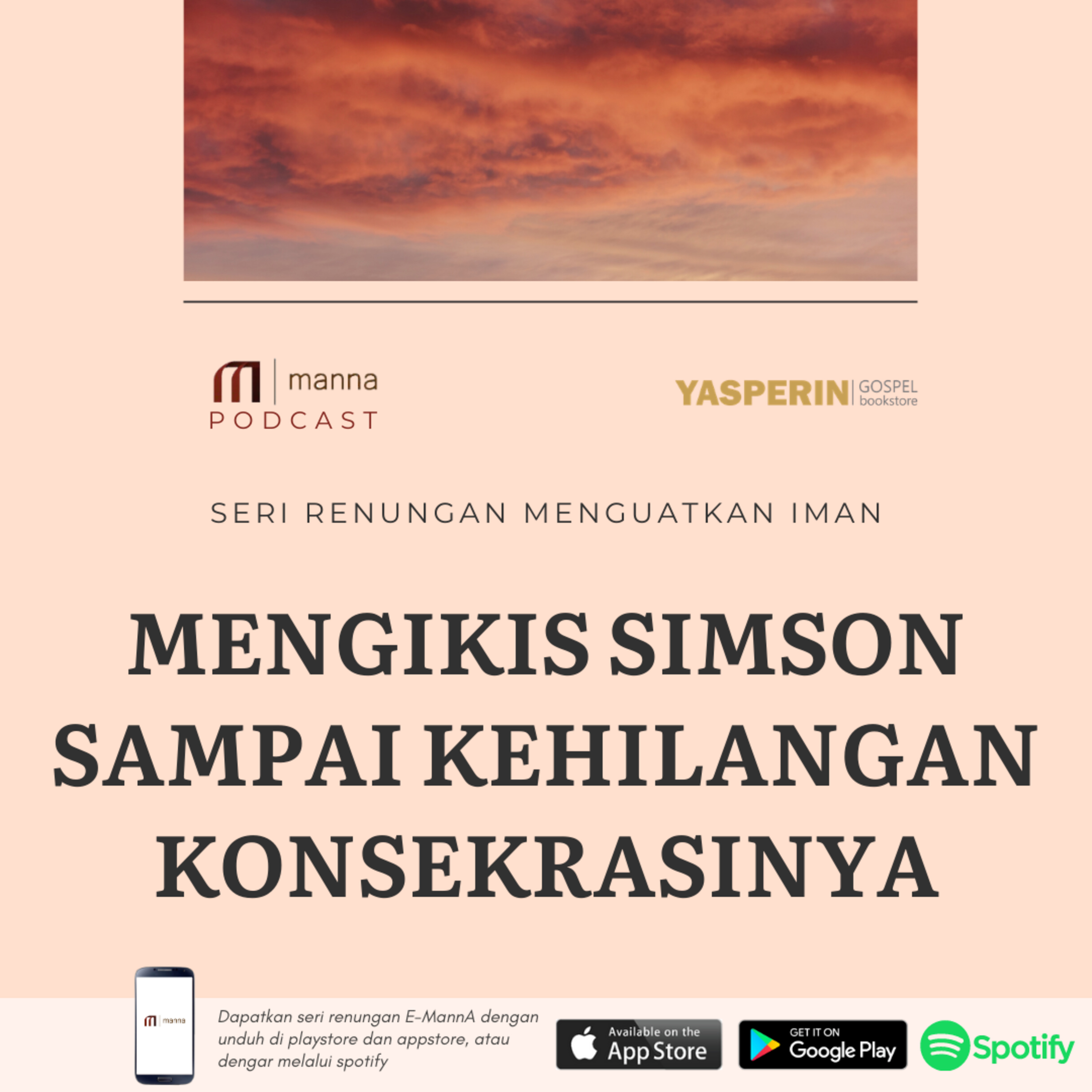 Renungan #29 - MENGIKIS SIMSON SAMPAI KEHILANGAN KONSEKRASINYA episode artwork