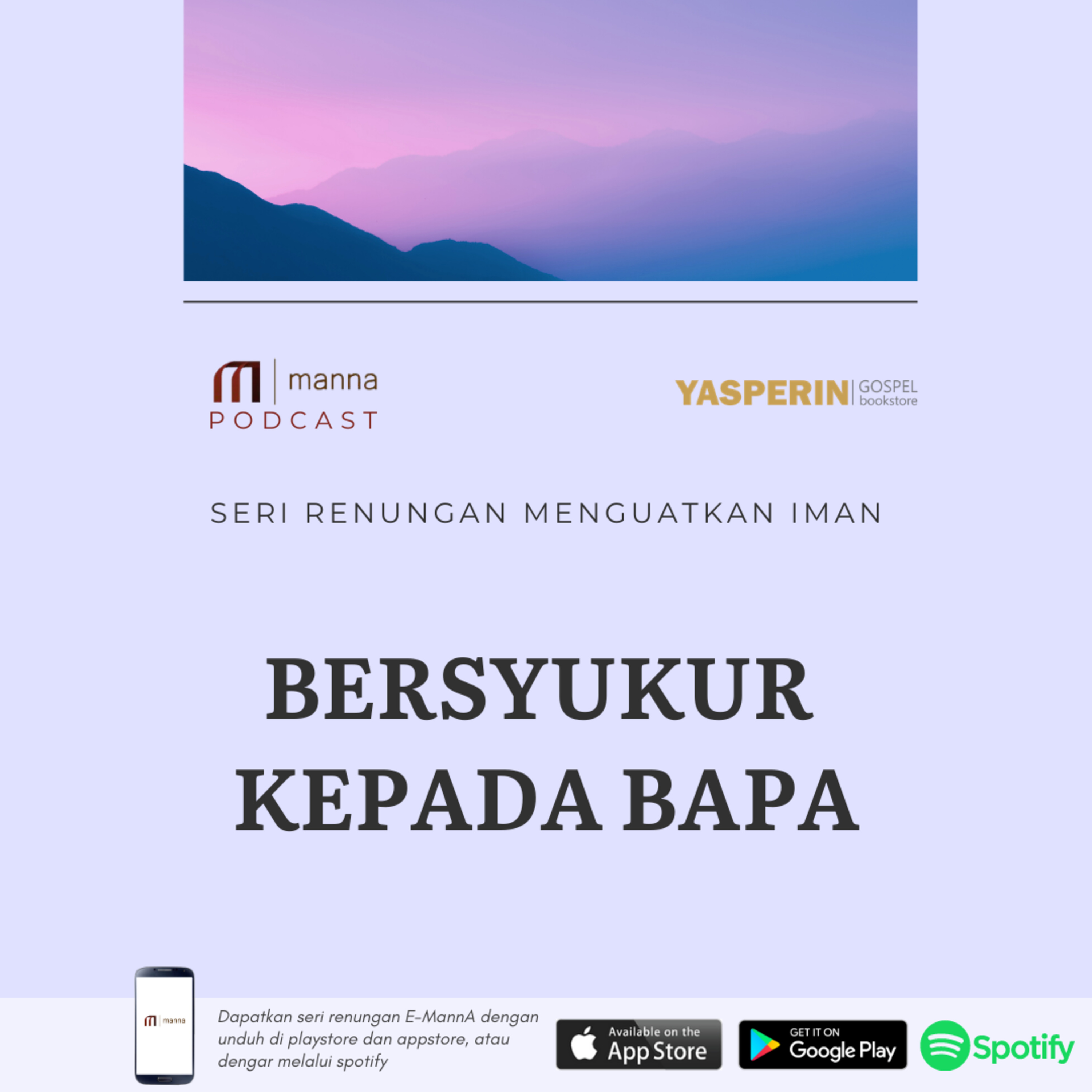 Renungan #31 - BERSYUKUR KEPADA BAPA episode artwork