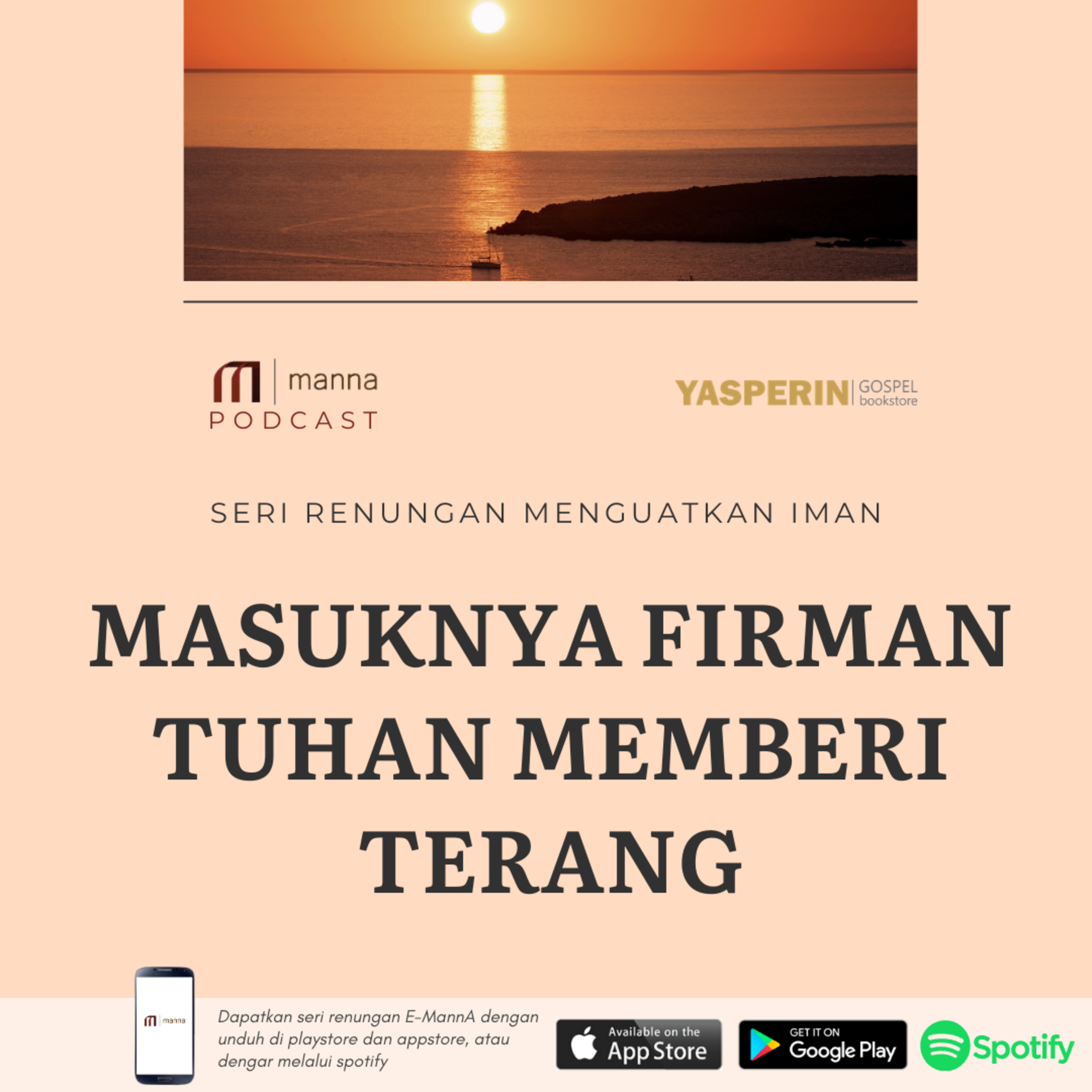 Renungan #32 - MASUKNYA FIRMAN TUHAN MEMBERI TERANG episode artwork