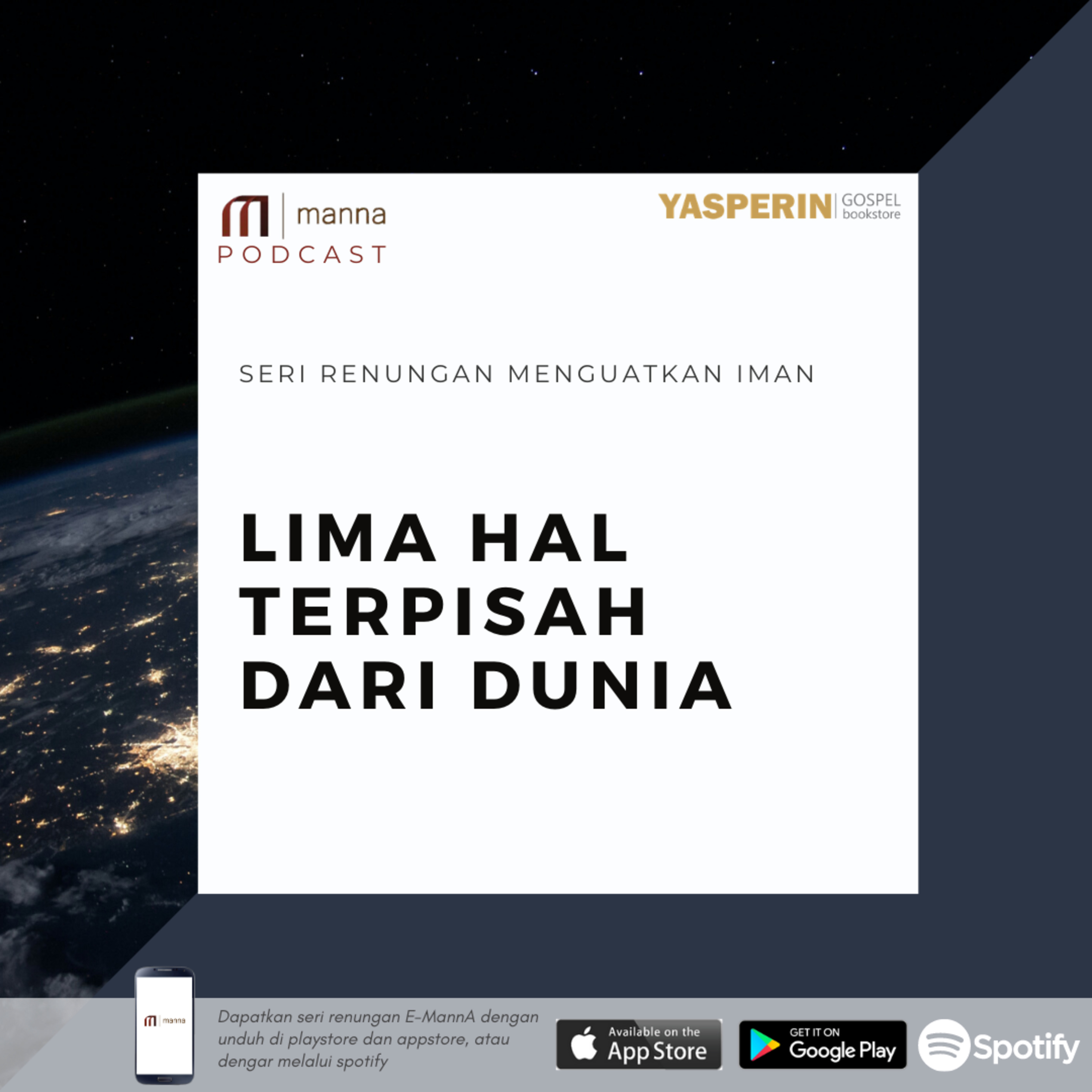 Renungan (39) - LIMA HAL TERPISAH DARI DUNIA (1) episode artwork