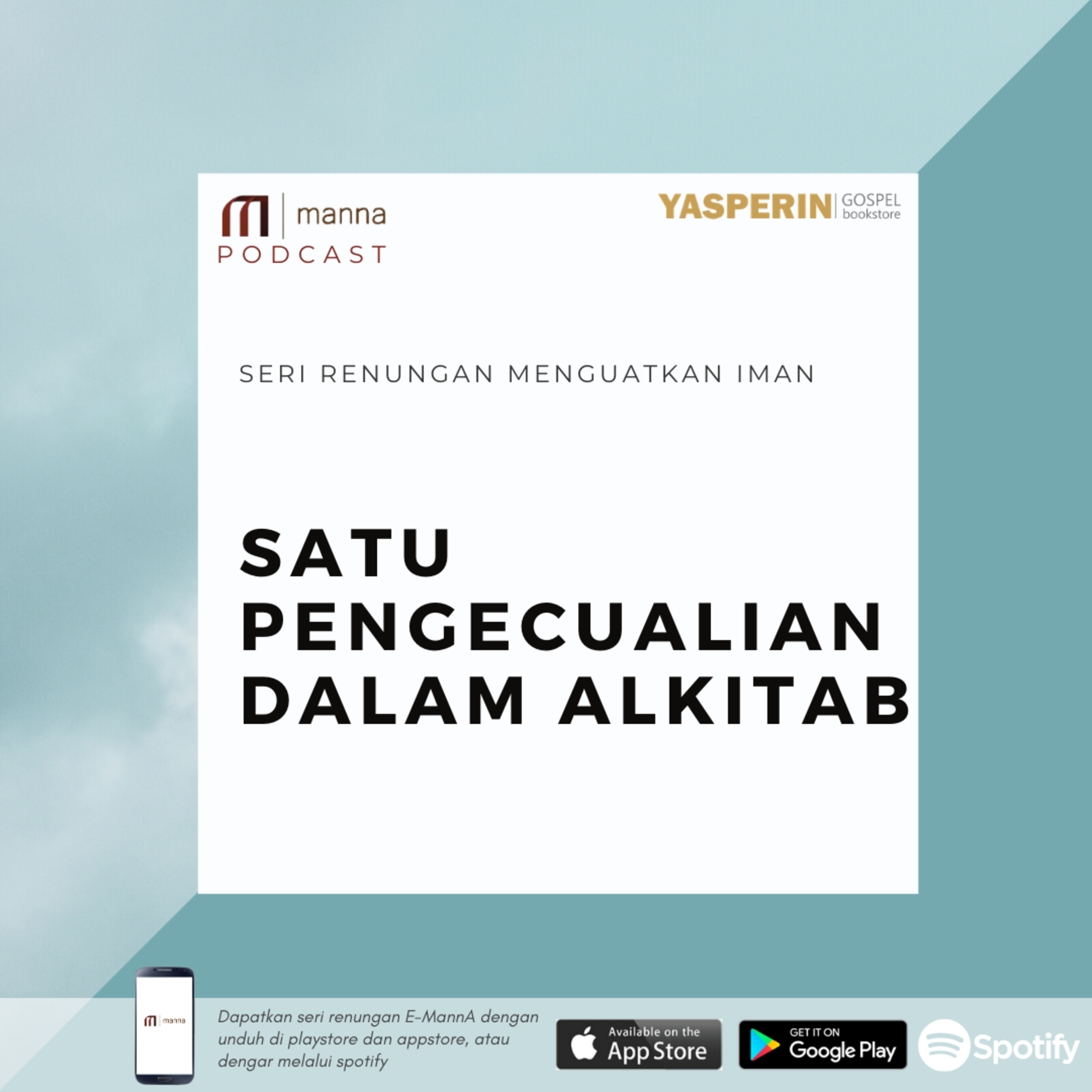 Renungan (41) - SATU PENGECUALIAN DALAM ALKITAB episode artwork