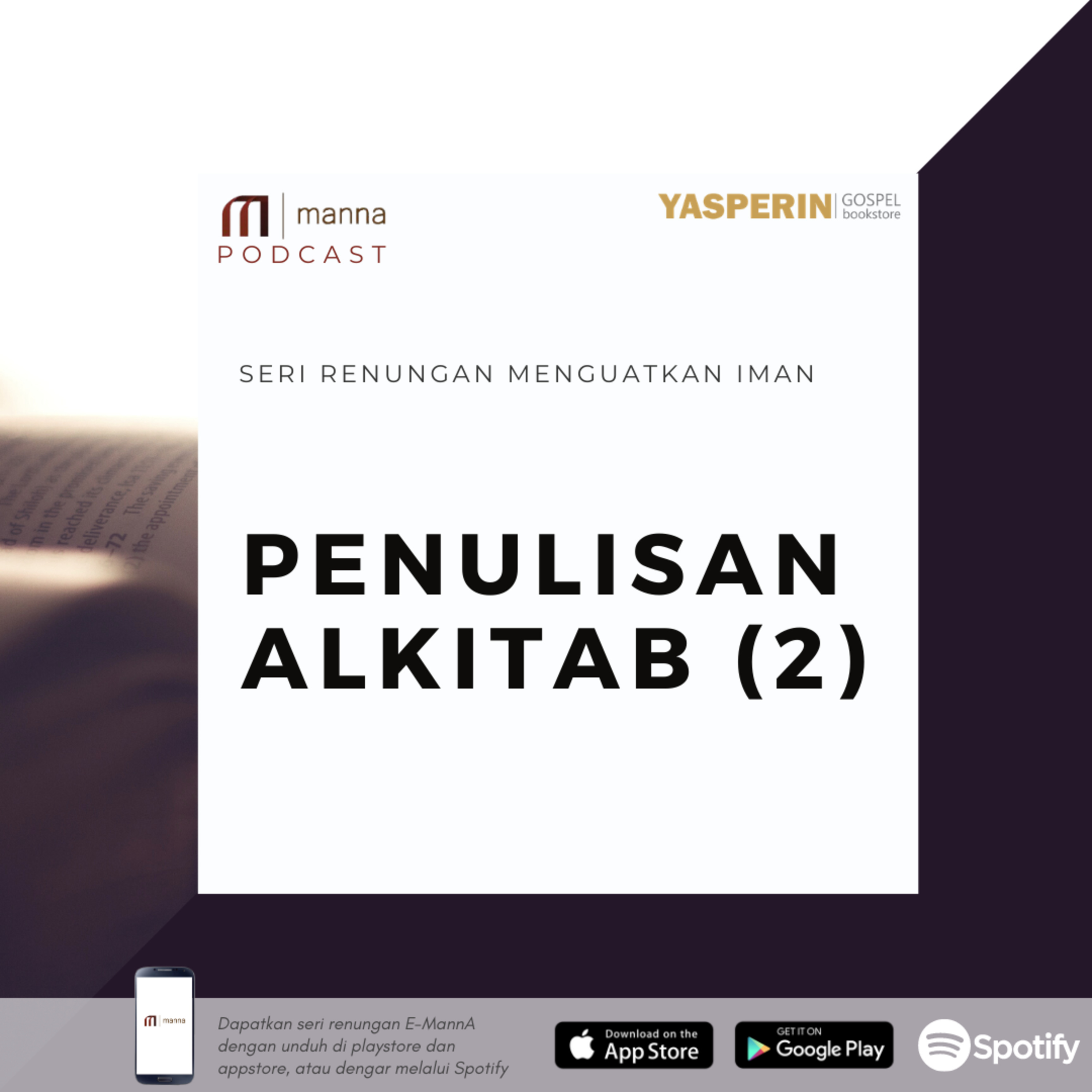 Renungan (43) - PENULISAN ALKITAB (2) episode artwork