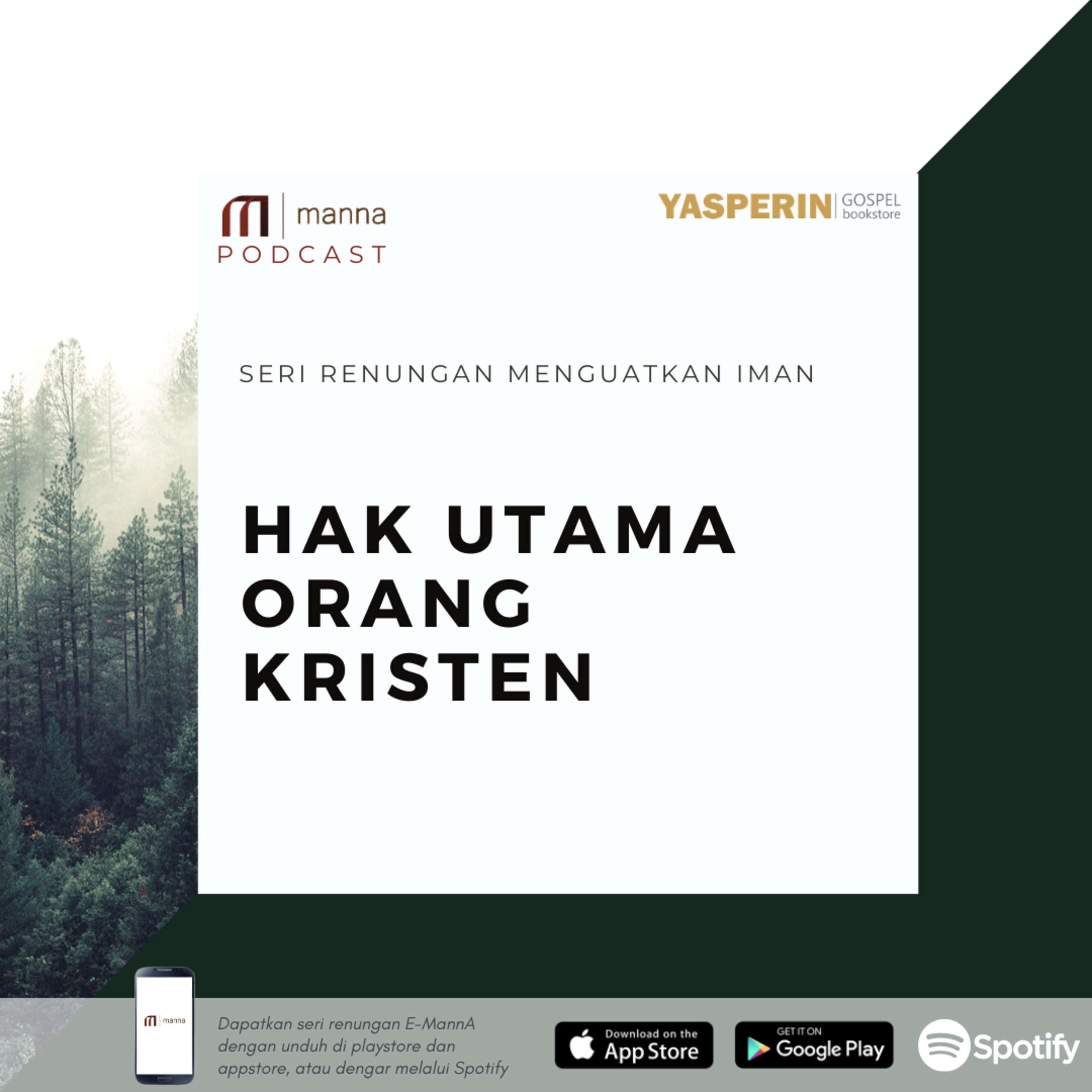 Renungan (45) - HAK UTAMA ORANG KRISTEN episode artwork