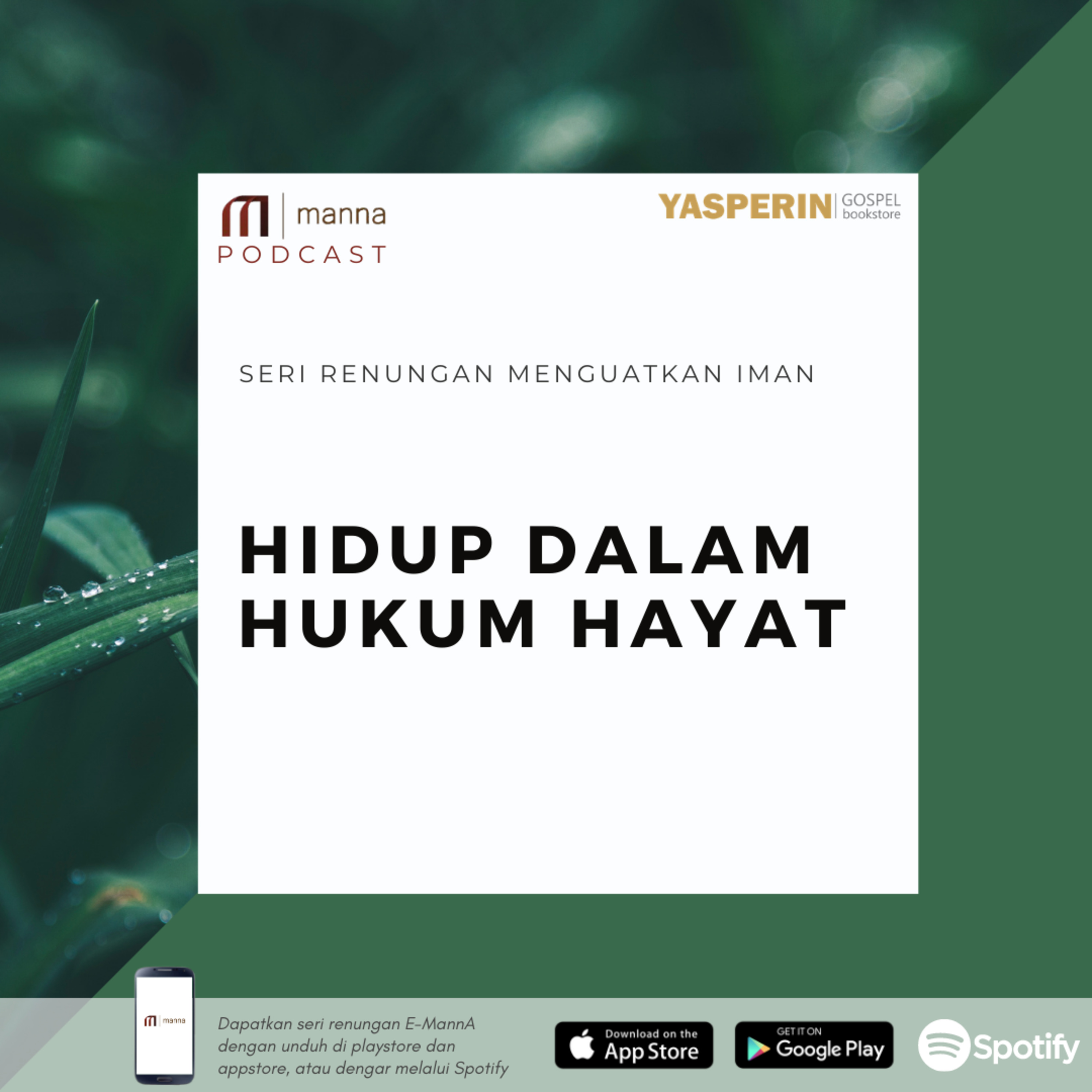 Renungan (54) - HIDUP DALAM HUKUM HAYAT episode artwork