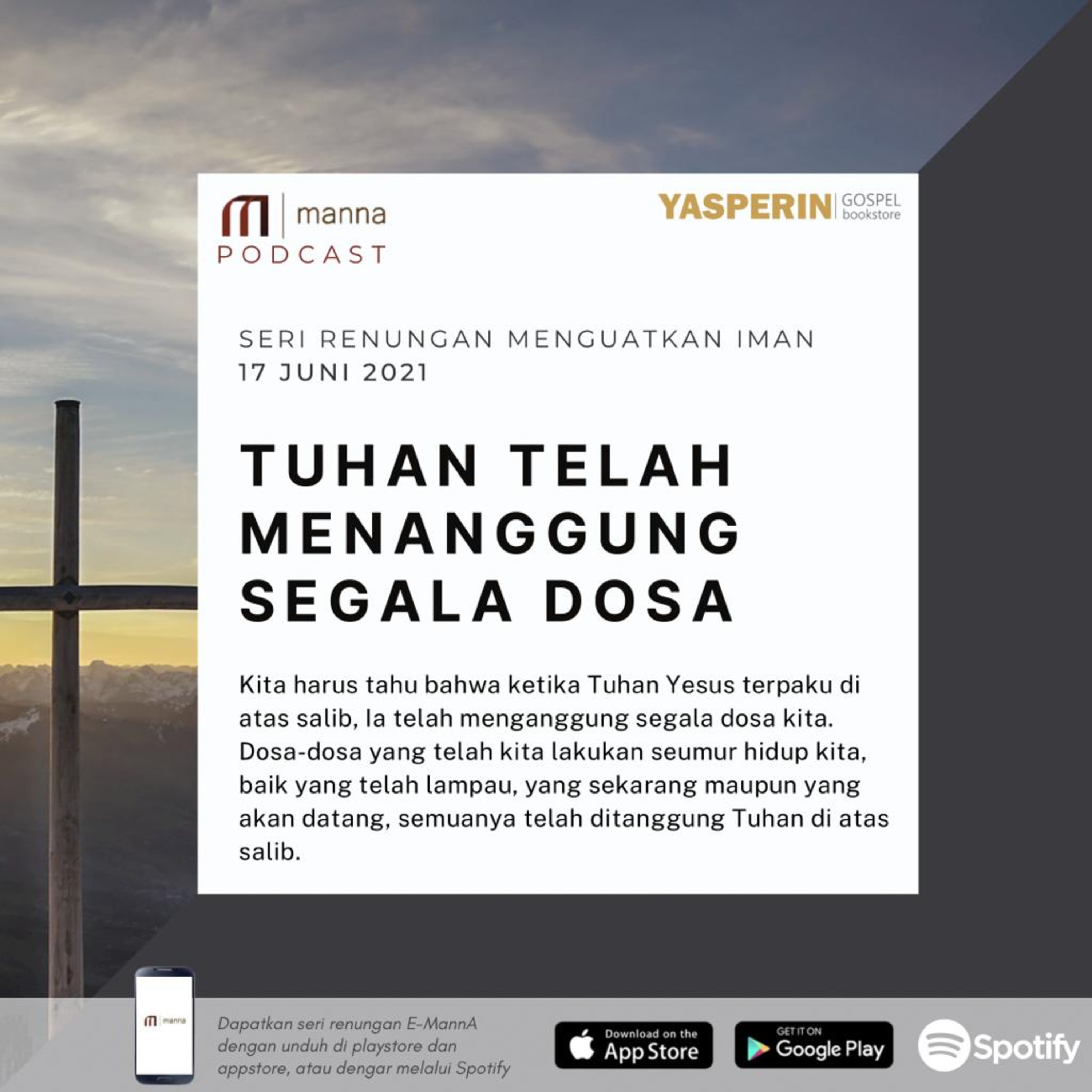 Renungan (58) - TUHAN TELAH MENANGGUNG SEGALA DOSA episode artwork