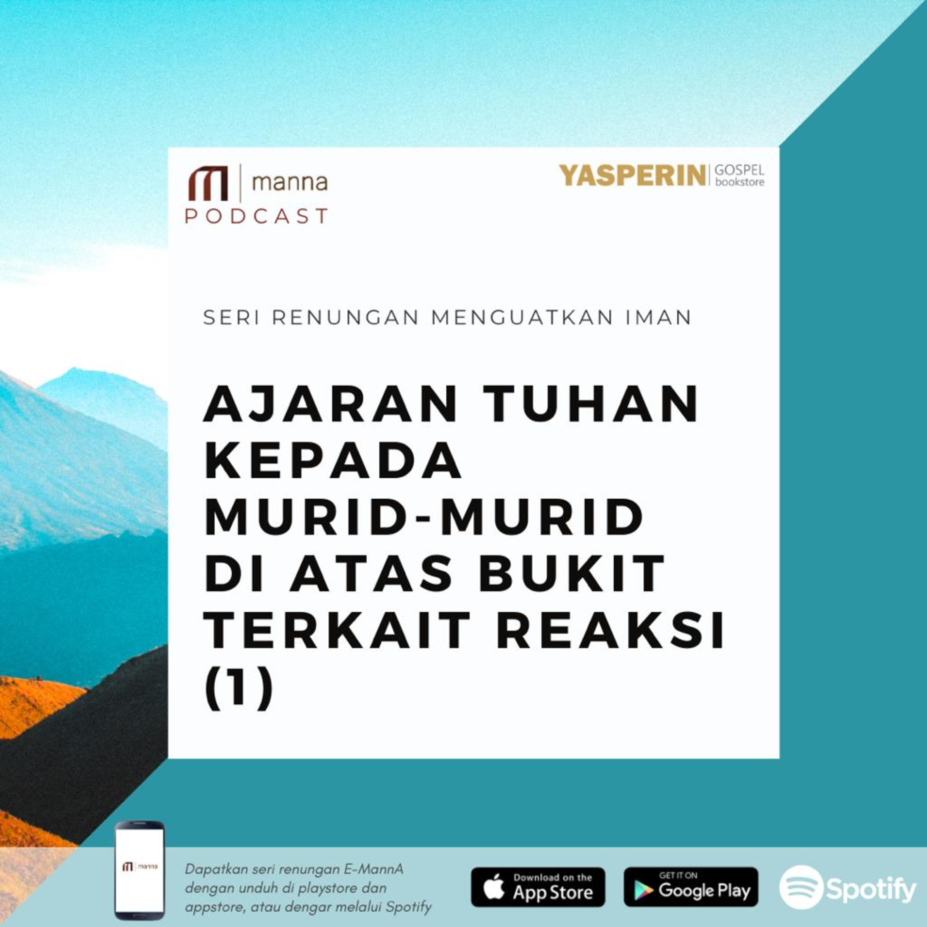 Renungan (61) - AJARAN TUHAN KEPADA MURID-MURITD DI ATAS BUKIT TERKAIT REAKSI (1) episode artwork