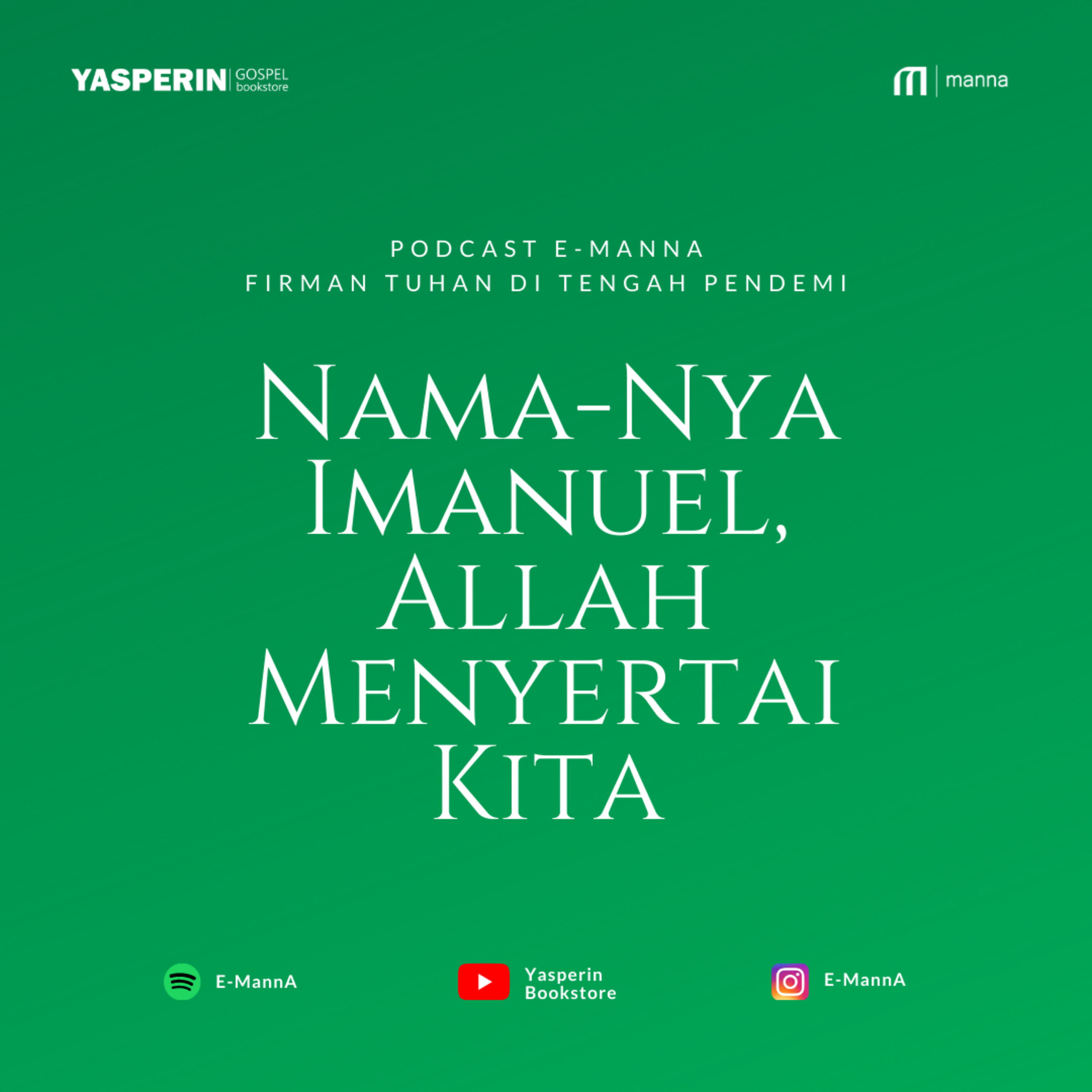 Nama-Nya Imanuel, Allah Menyertai Kita (PODCAST) episode artwork