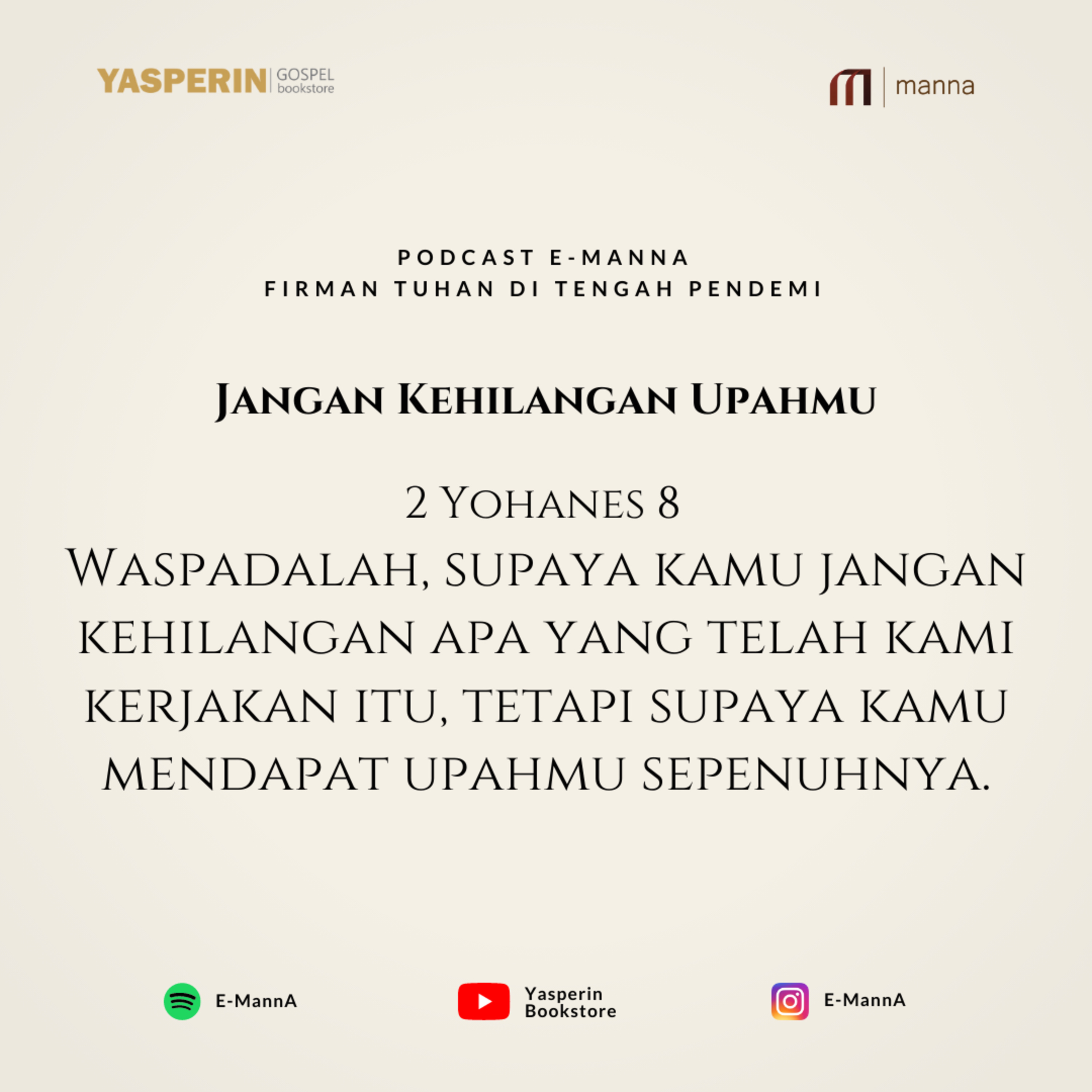 JANGAN KEHILANGAN UPAHMU (PODCAST) episode artwork