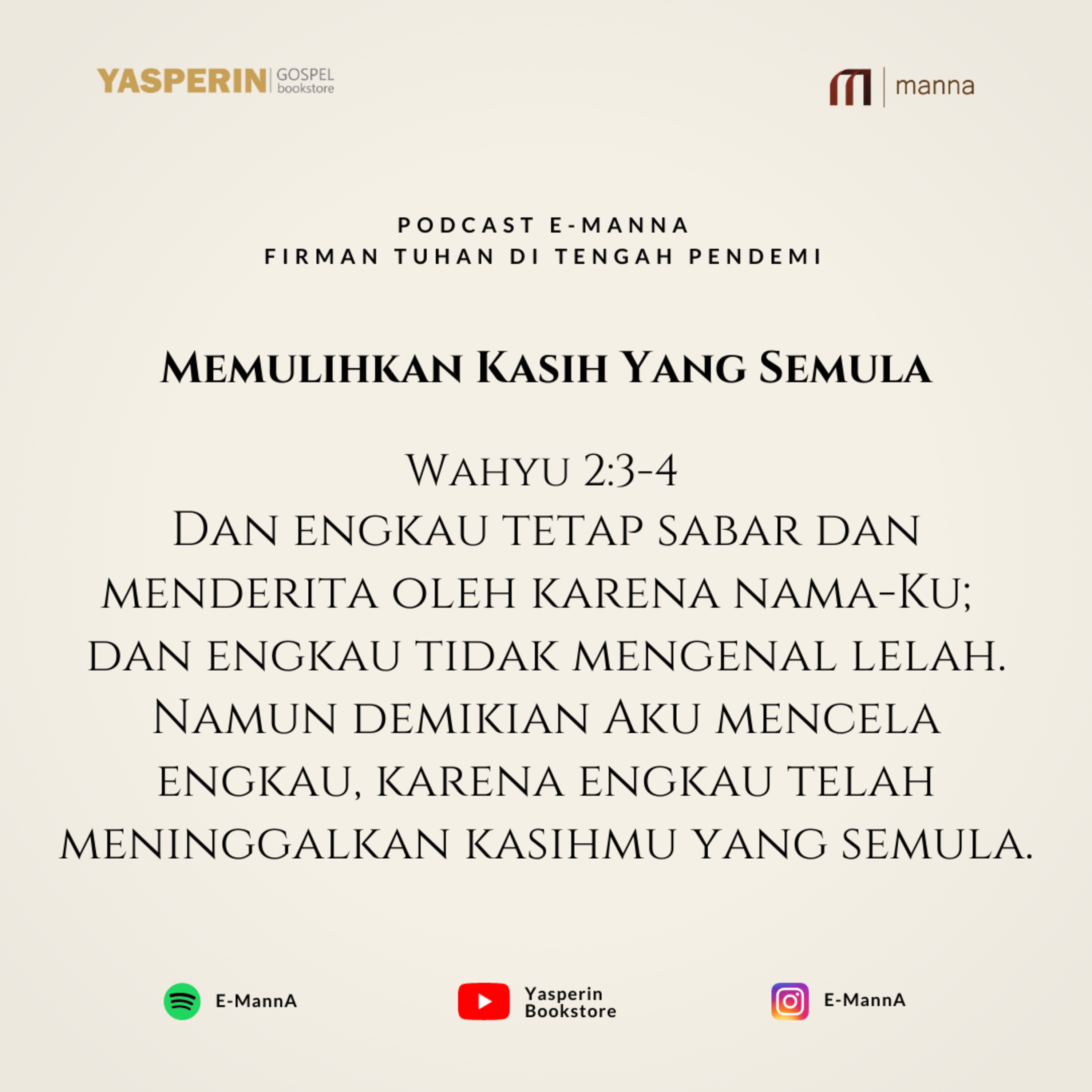 MEMULIHKAN KASIH YANG SEMULA (PODCAST) episode artwork