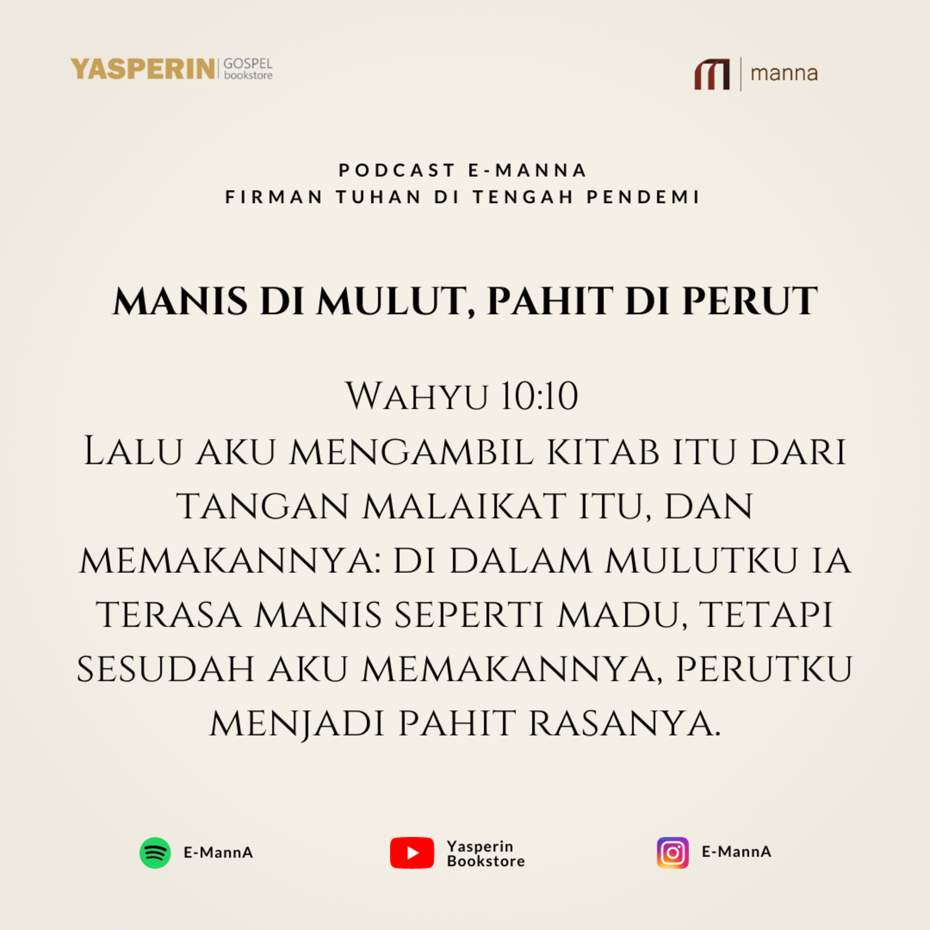 MANIS DI MULUT, PAHIT DI PERUT (PODCAST) episode artwork