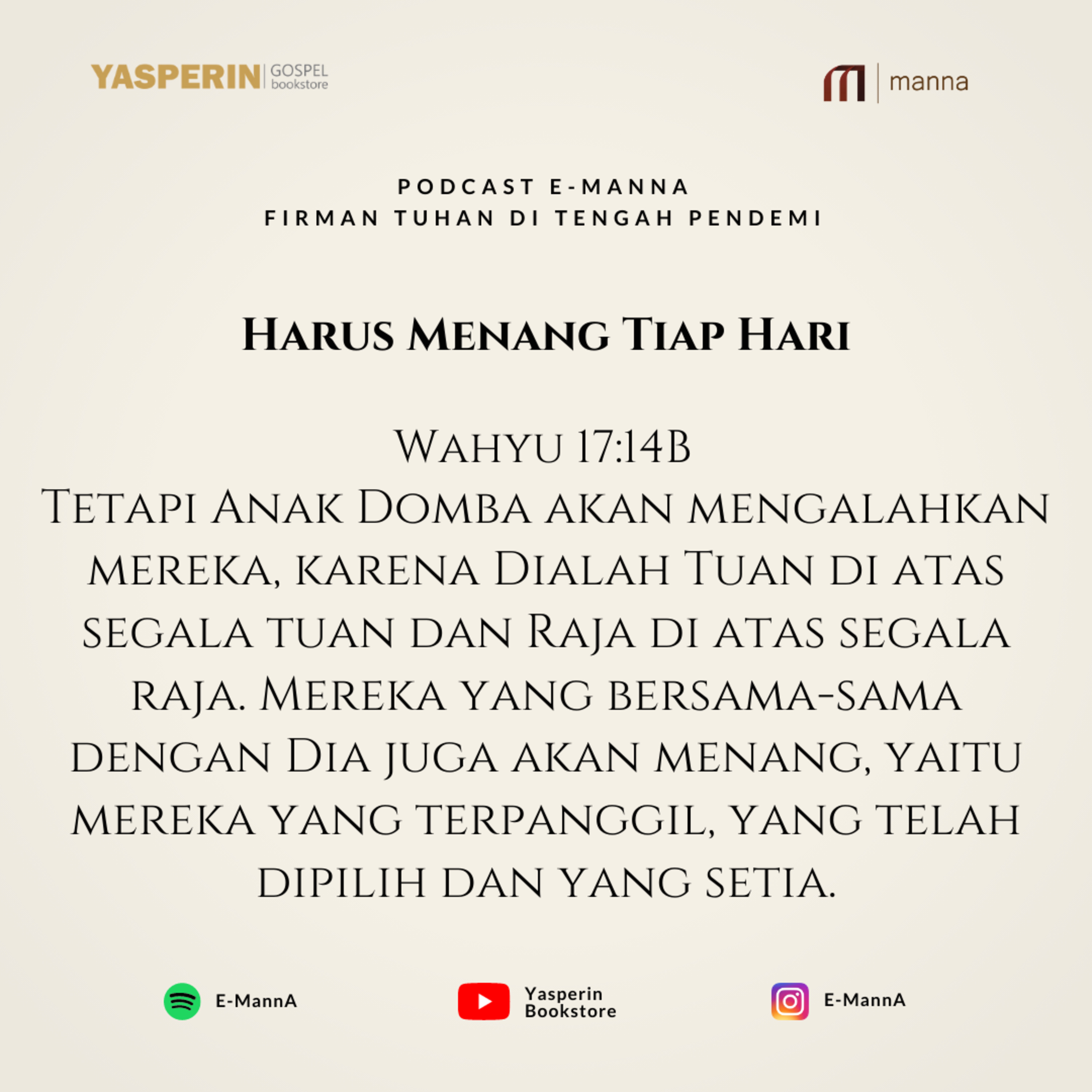 HARUS MENANG TIAP HARI (PODCAST) episode artwork