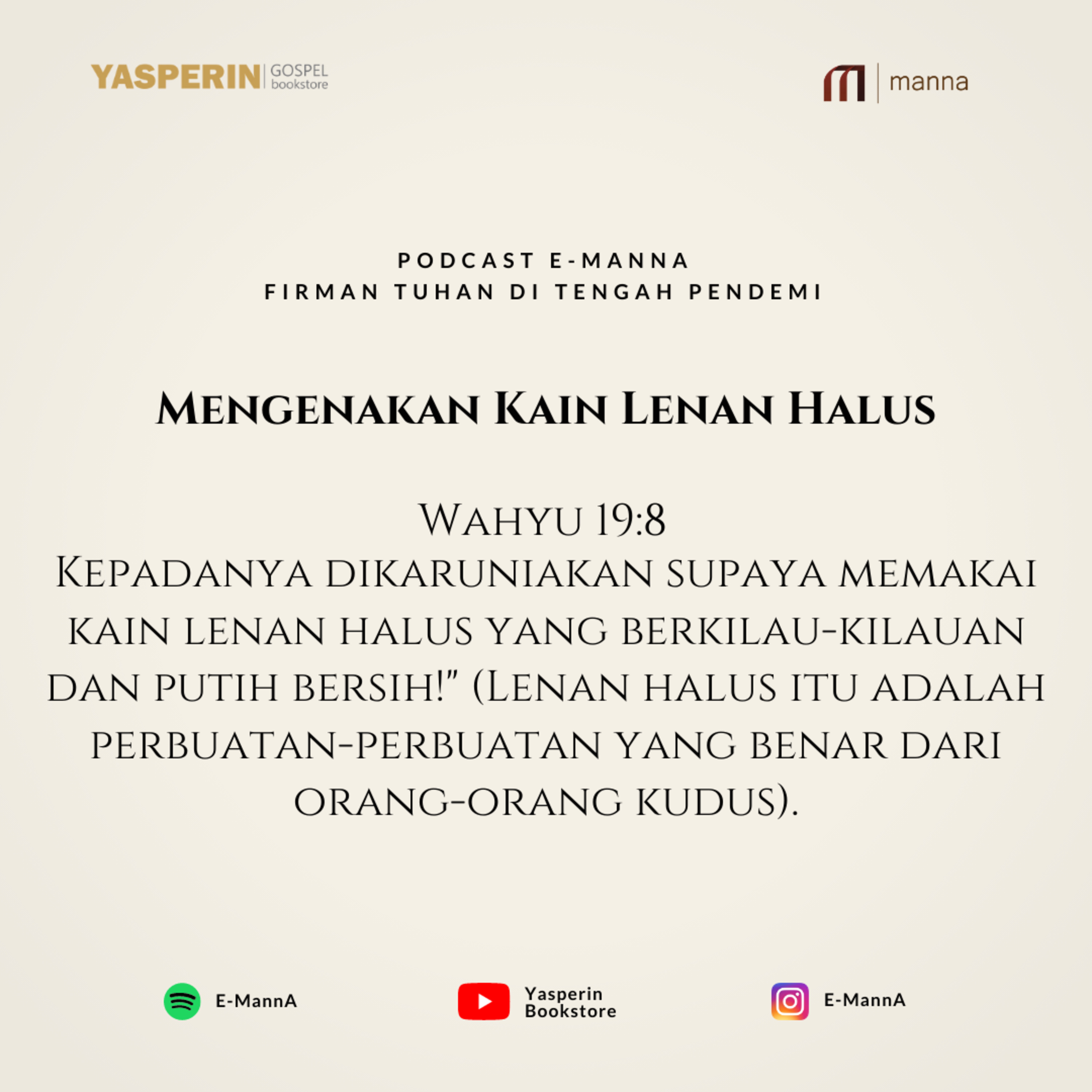 MENGENAKAN KAIN LENAN HALUS (PODCAST) episode artwork
