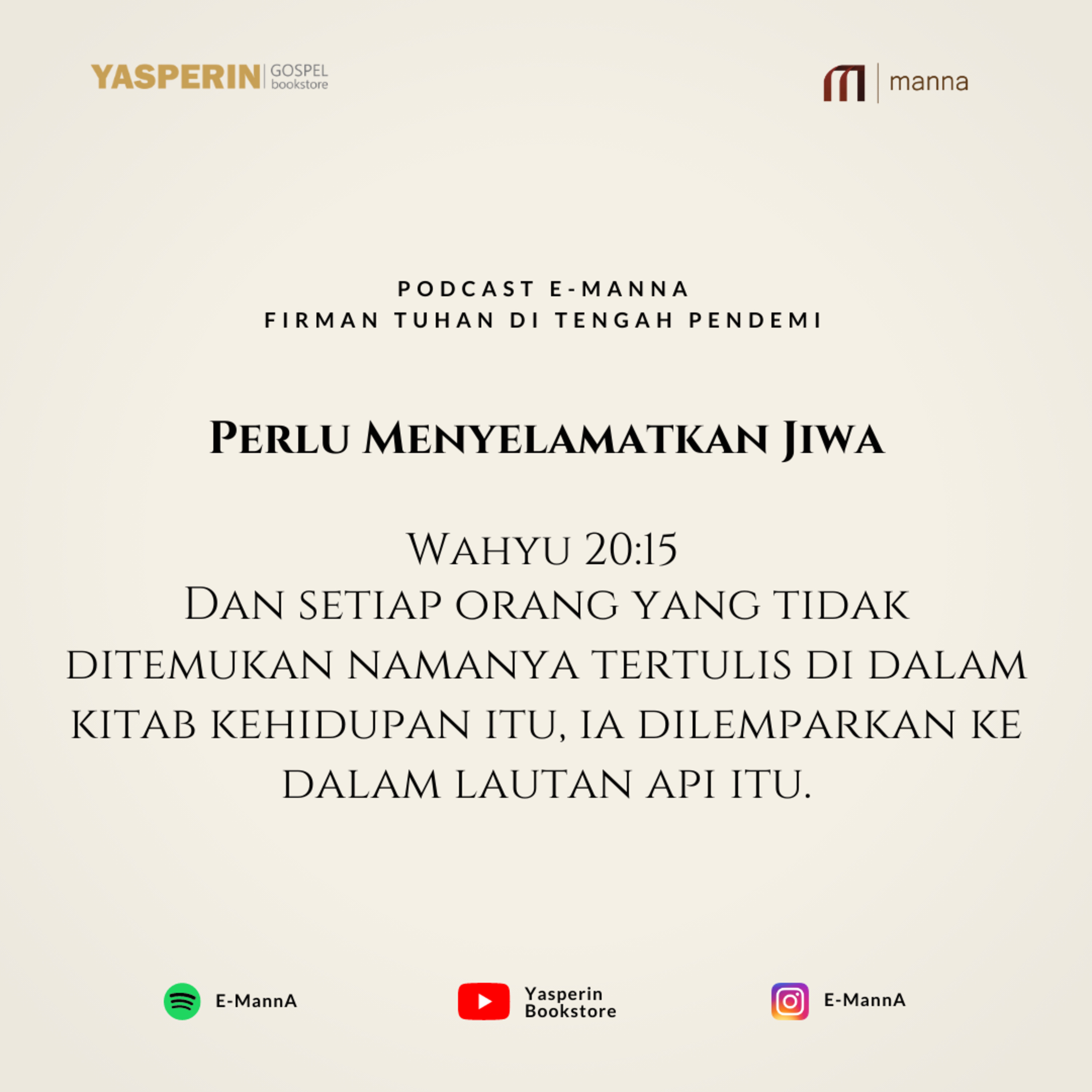 PERLU MENYELAMATKAN JIWA (PODCAST) episode artwork