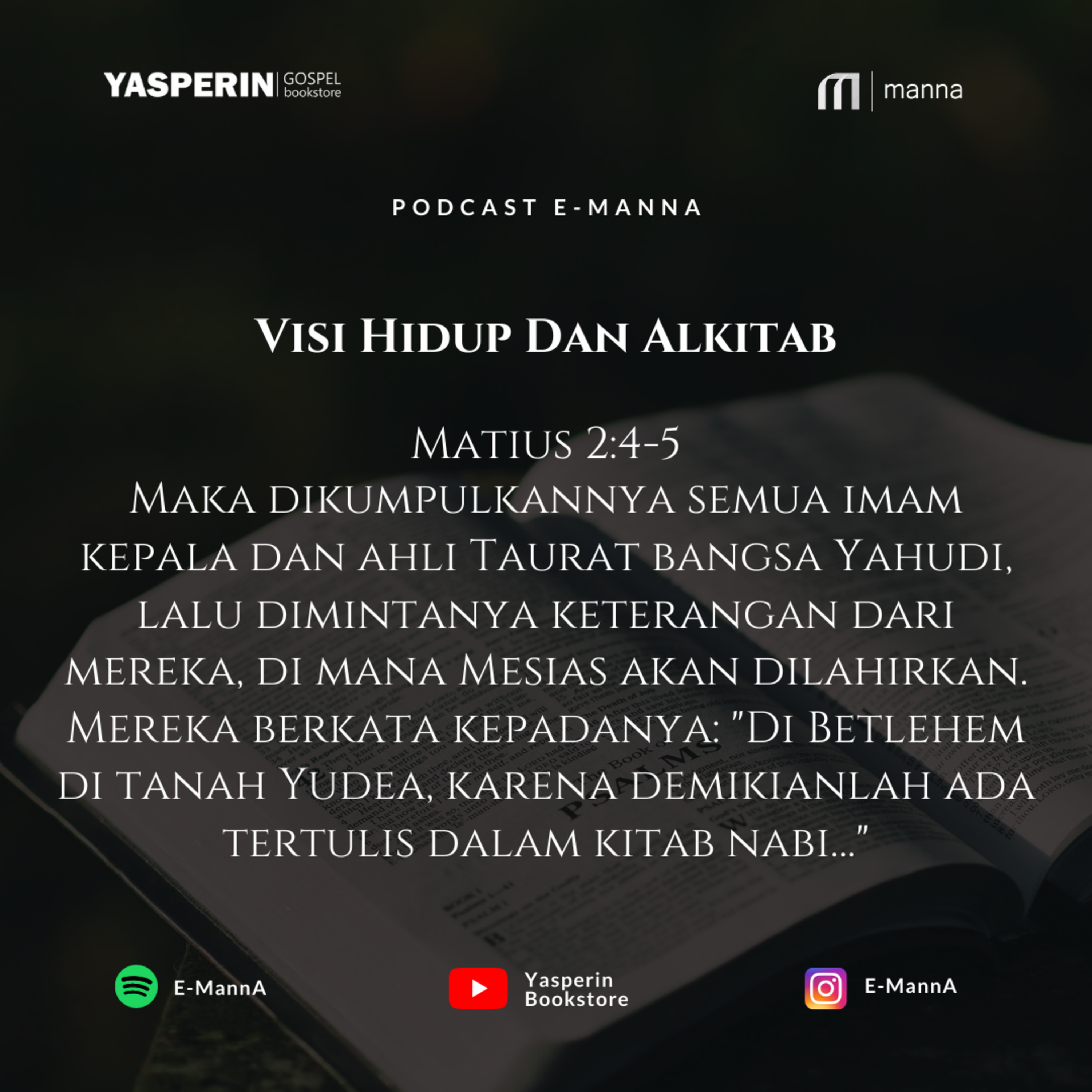 VISI HIDUP DAN ALKITAB (PODCAST) episode artwork