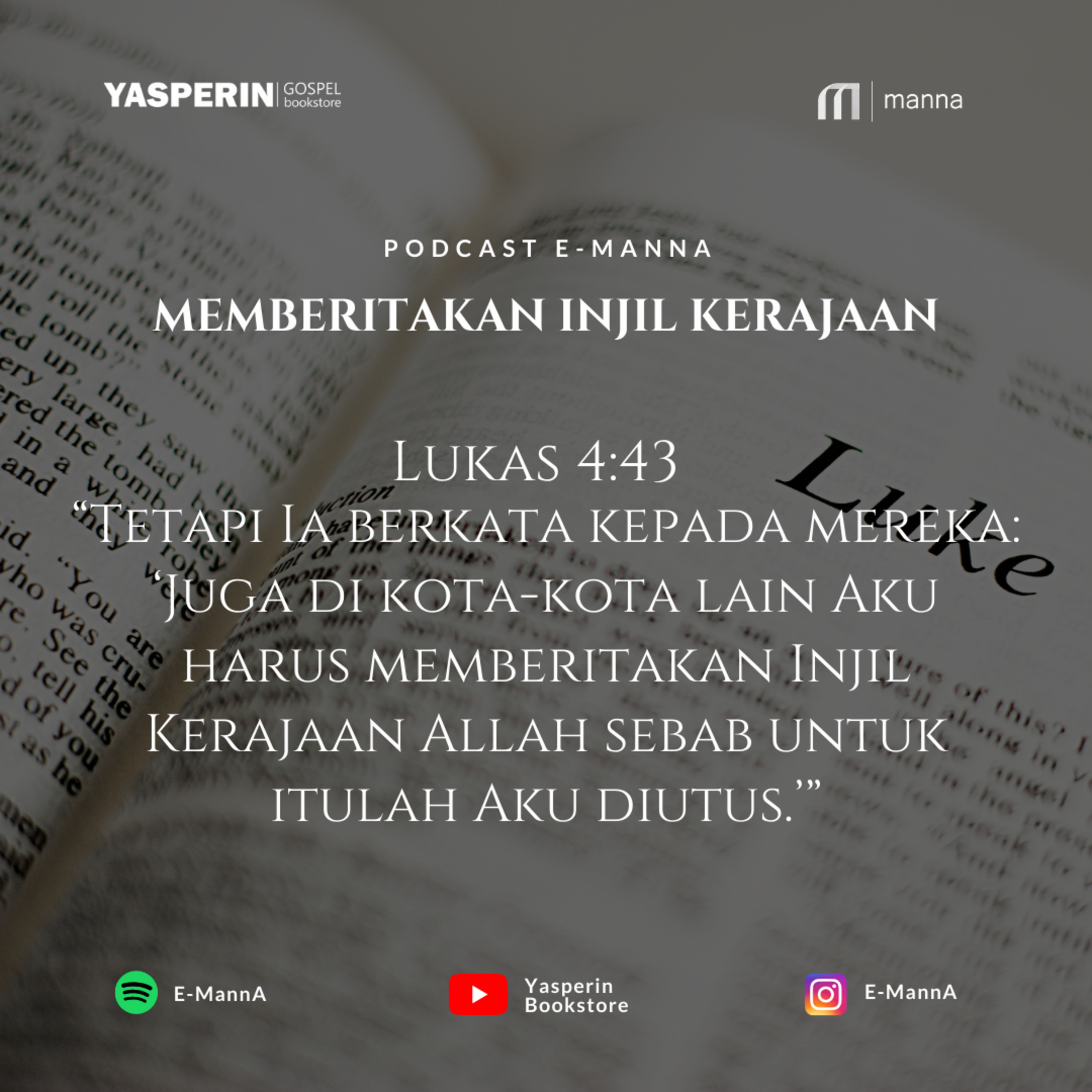 MEMBERITAKAN INJIL KERAJAAN (PODCAST) episode artwork
