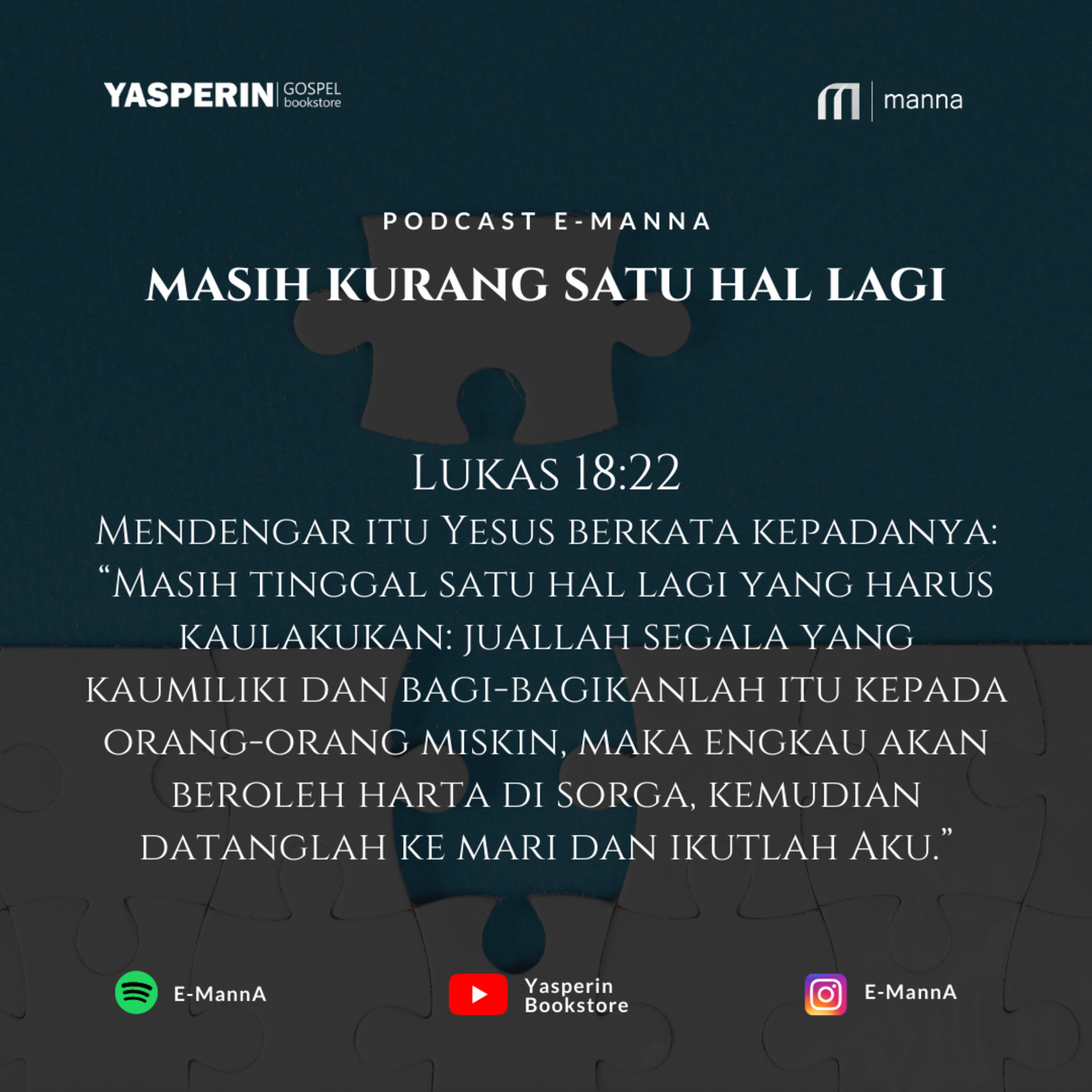 MASIH KURANG SATU HAL LAGI (PODCAST) episode artwork