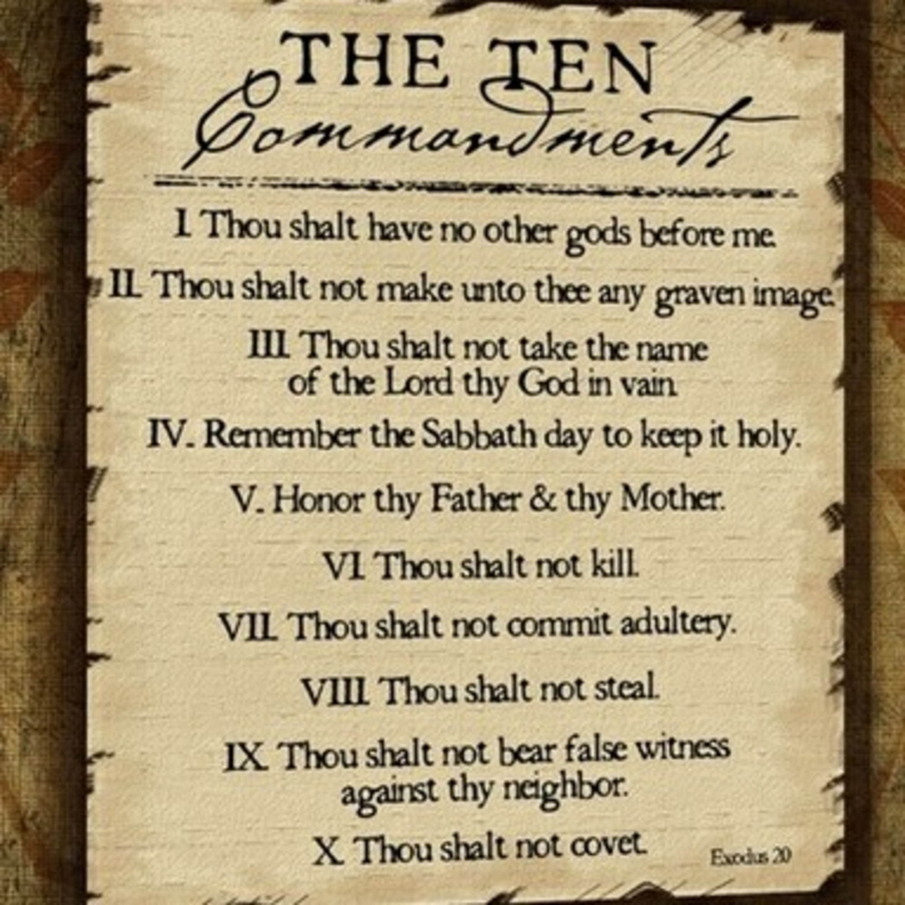 The ten commandments and your consciousness