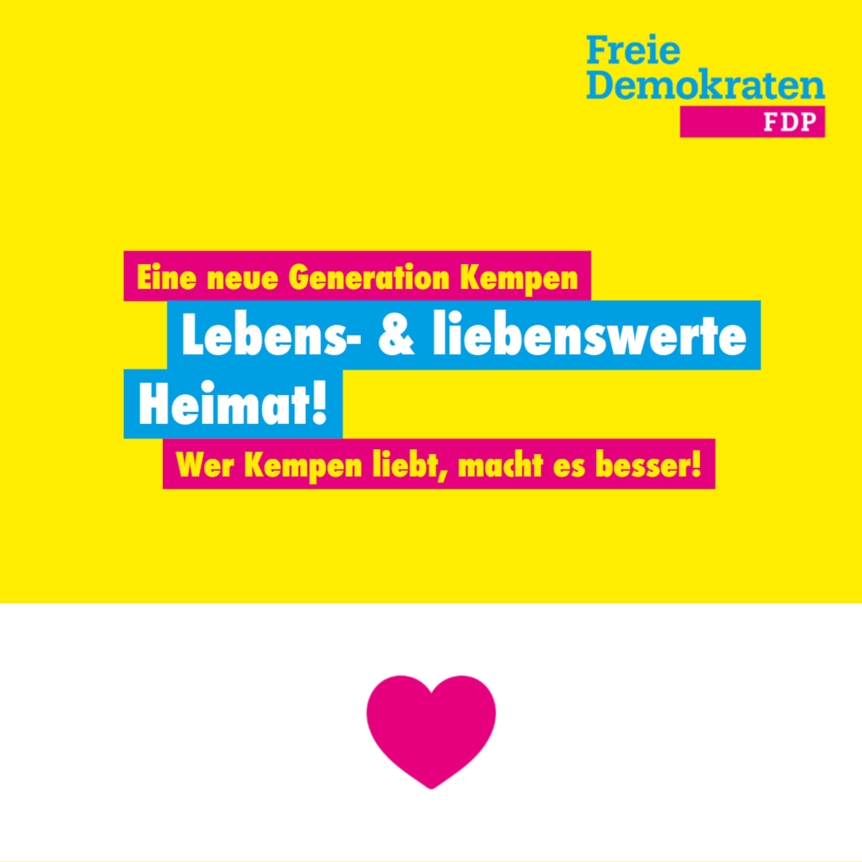 Eine neue Generation Kempen - Wahlprogramm der FDP (Lebens- und liebenswerte Heimat)