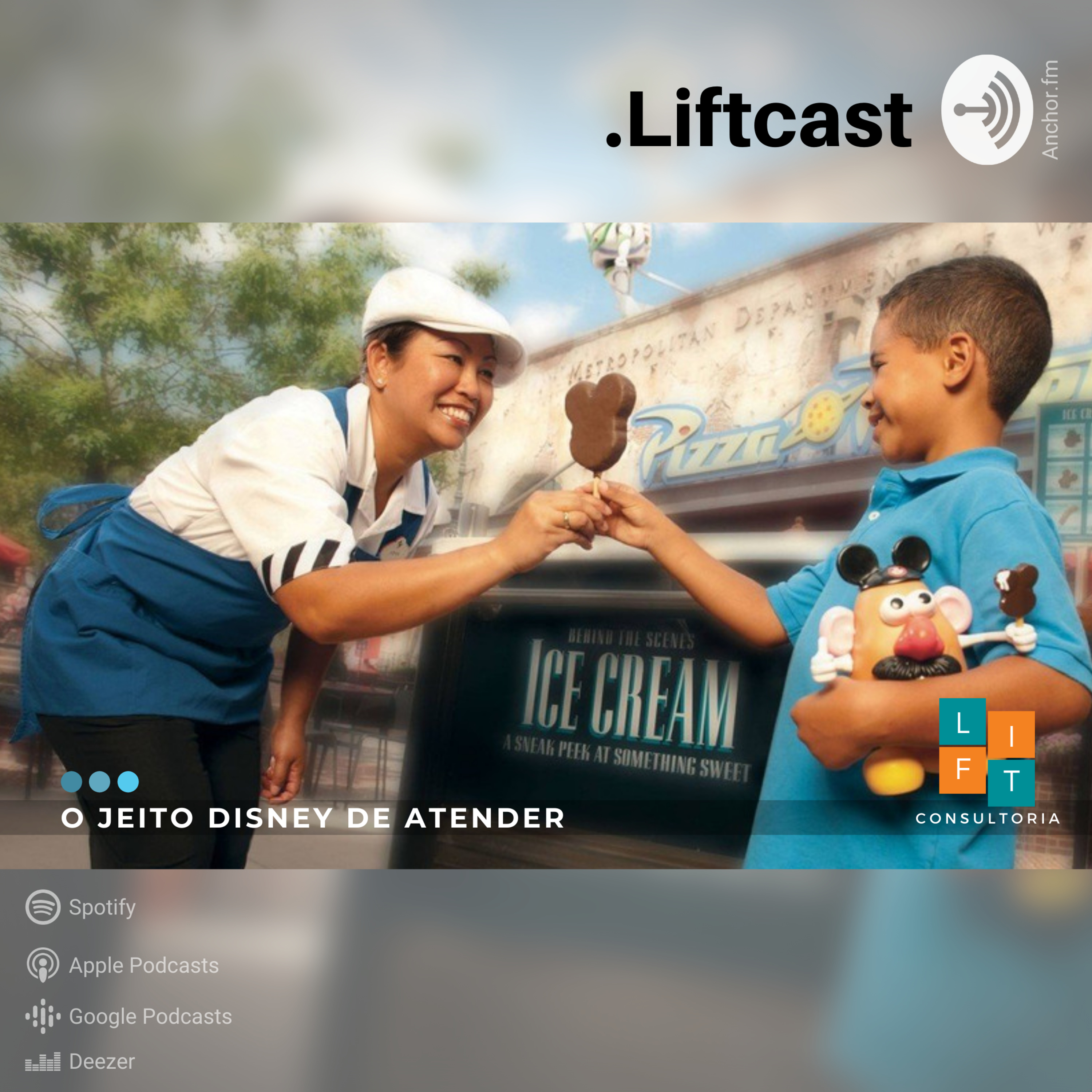 Liftcast #004 extra - As sete regras de atendimento ao cliente da Disney episode artwork