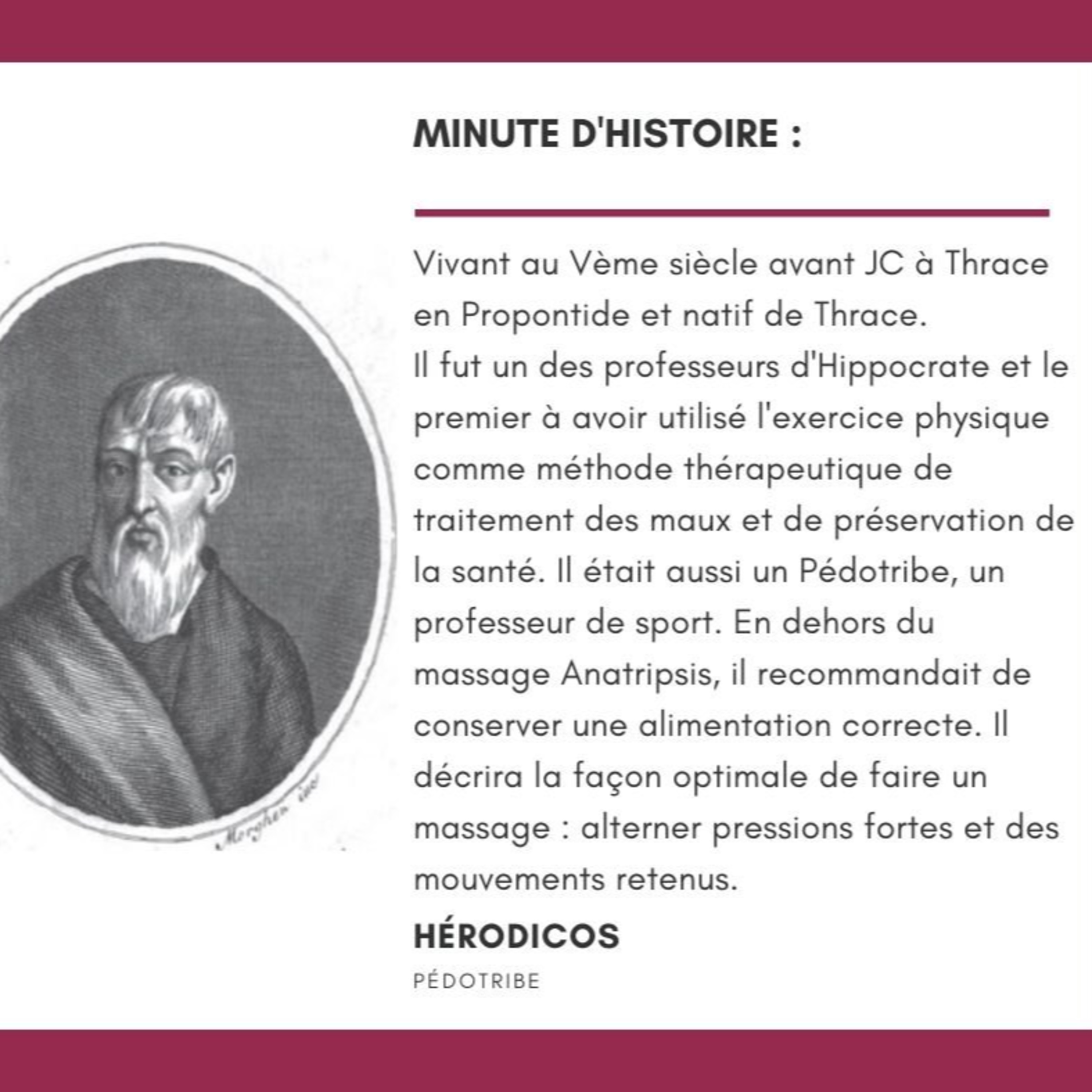 La Minute Histoire : Hérodicos