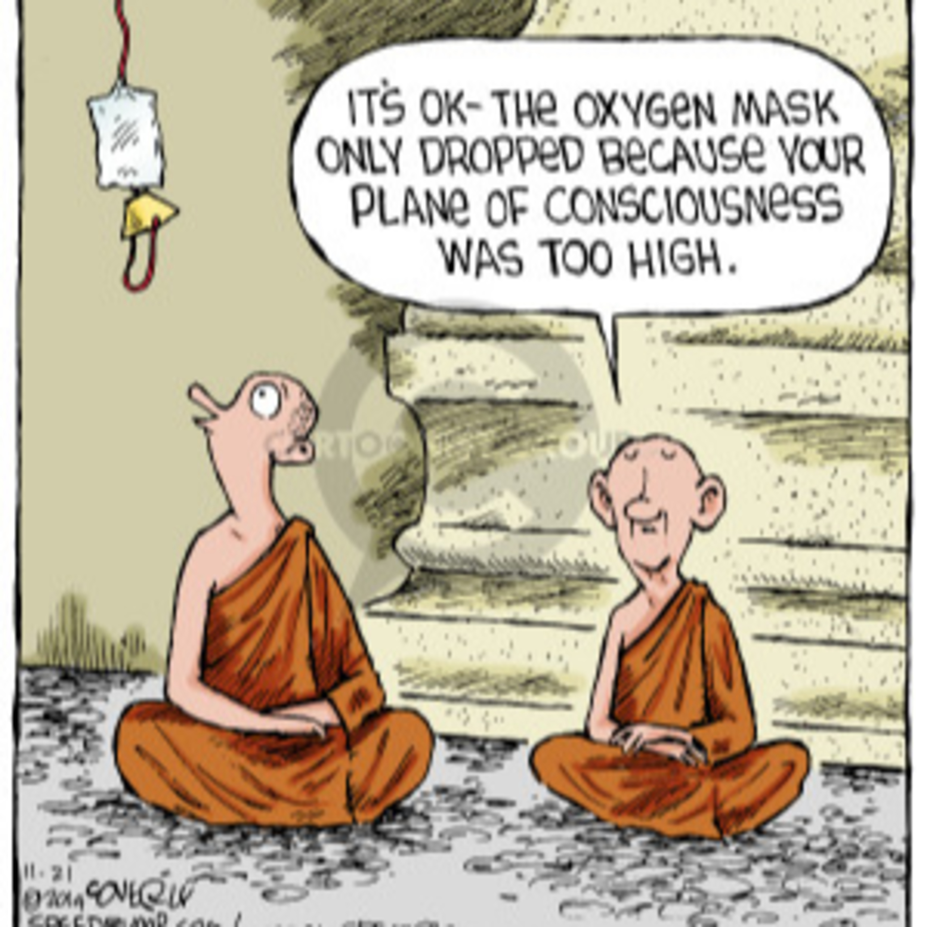 Meditation's simple. Start with your hands and wrists.