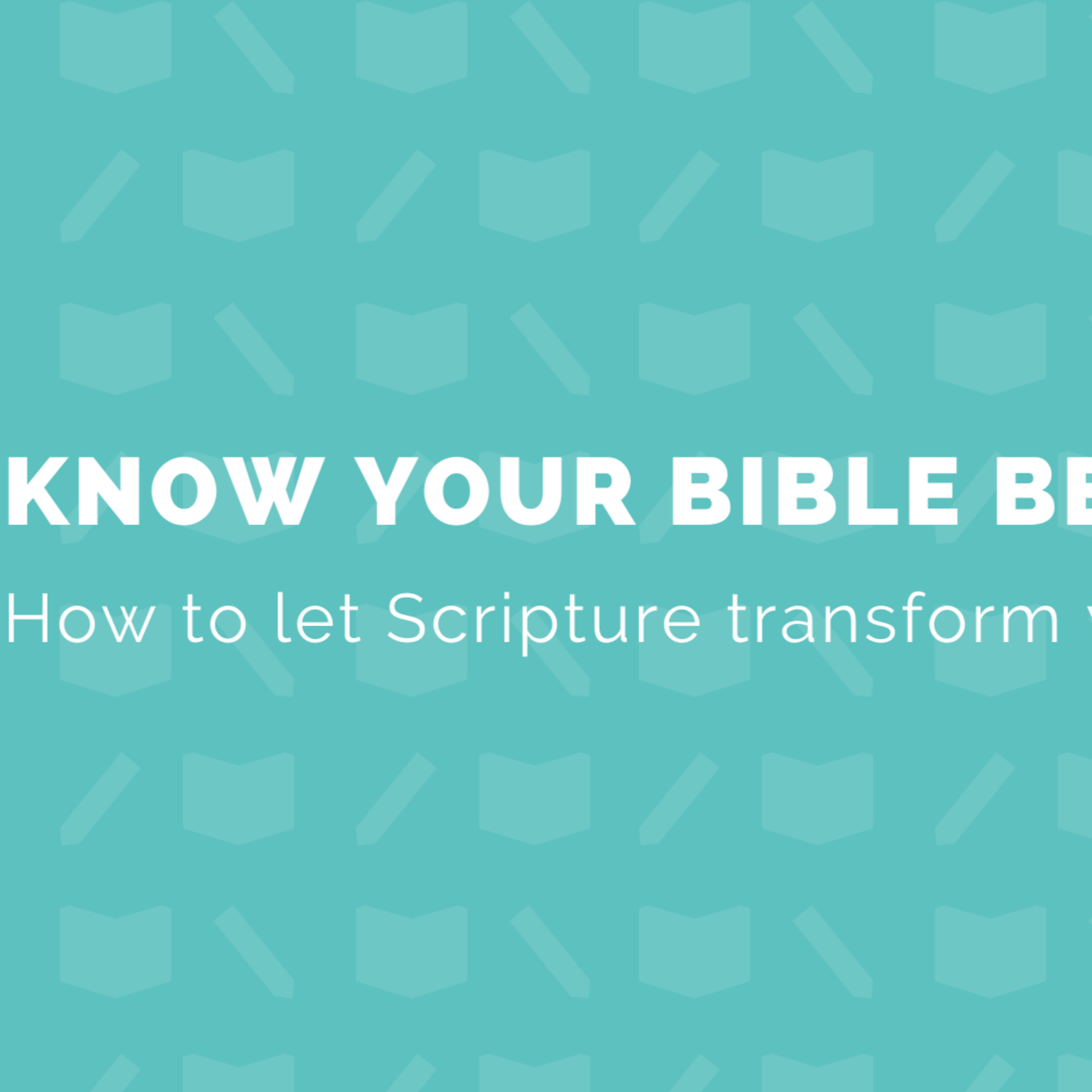 "Discovering the Central Message of the Bible" - Know your Bible better series #3 episode artwork