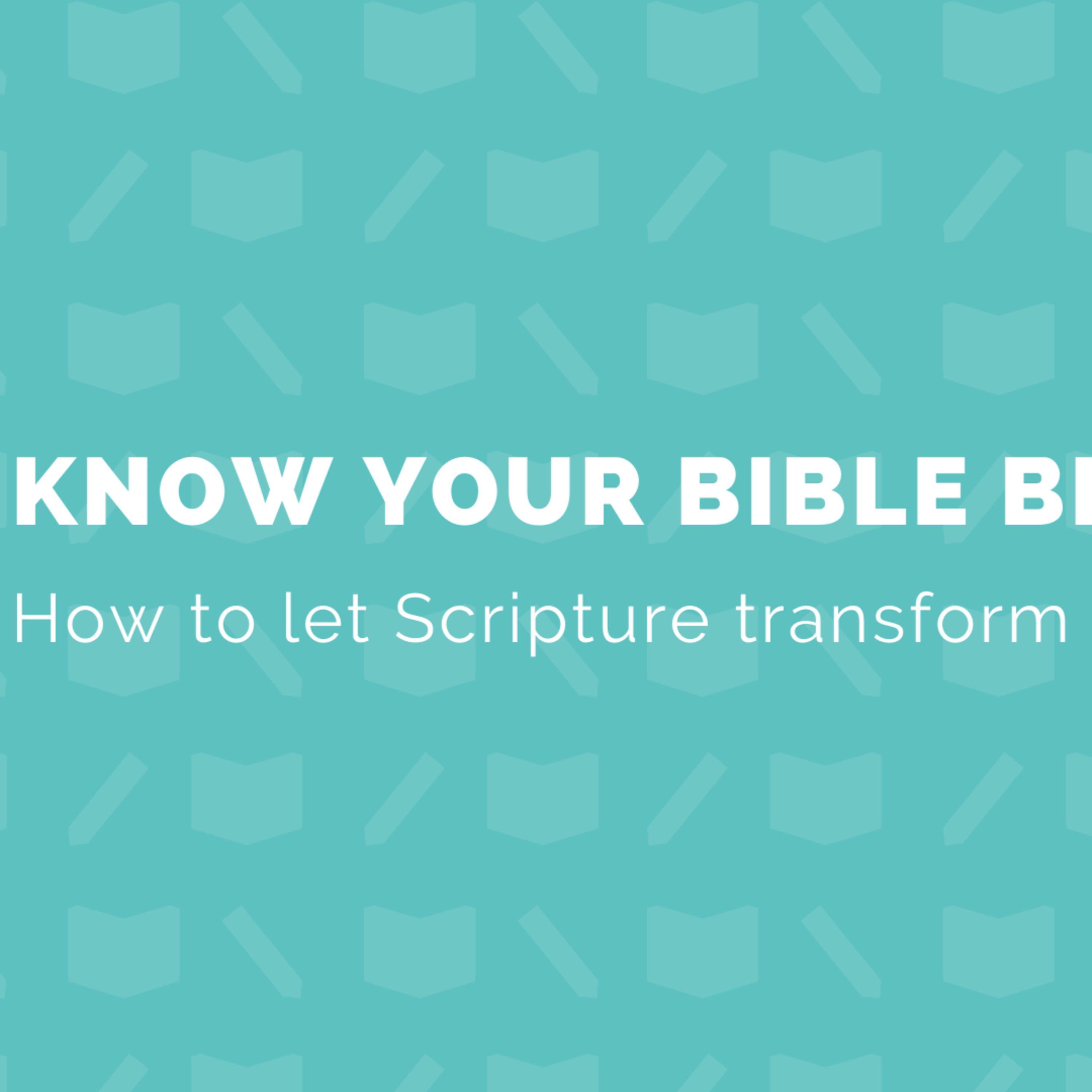 "Discovering the Central Application of the Bible" - Know your Bible better series #4 episode artwork