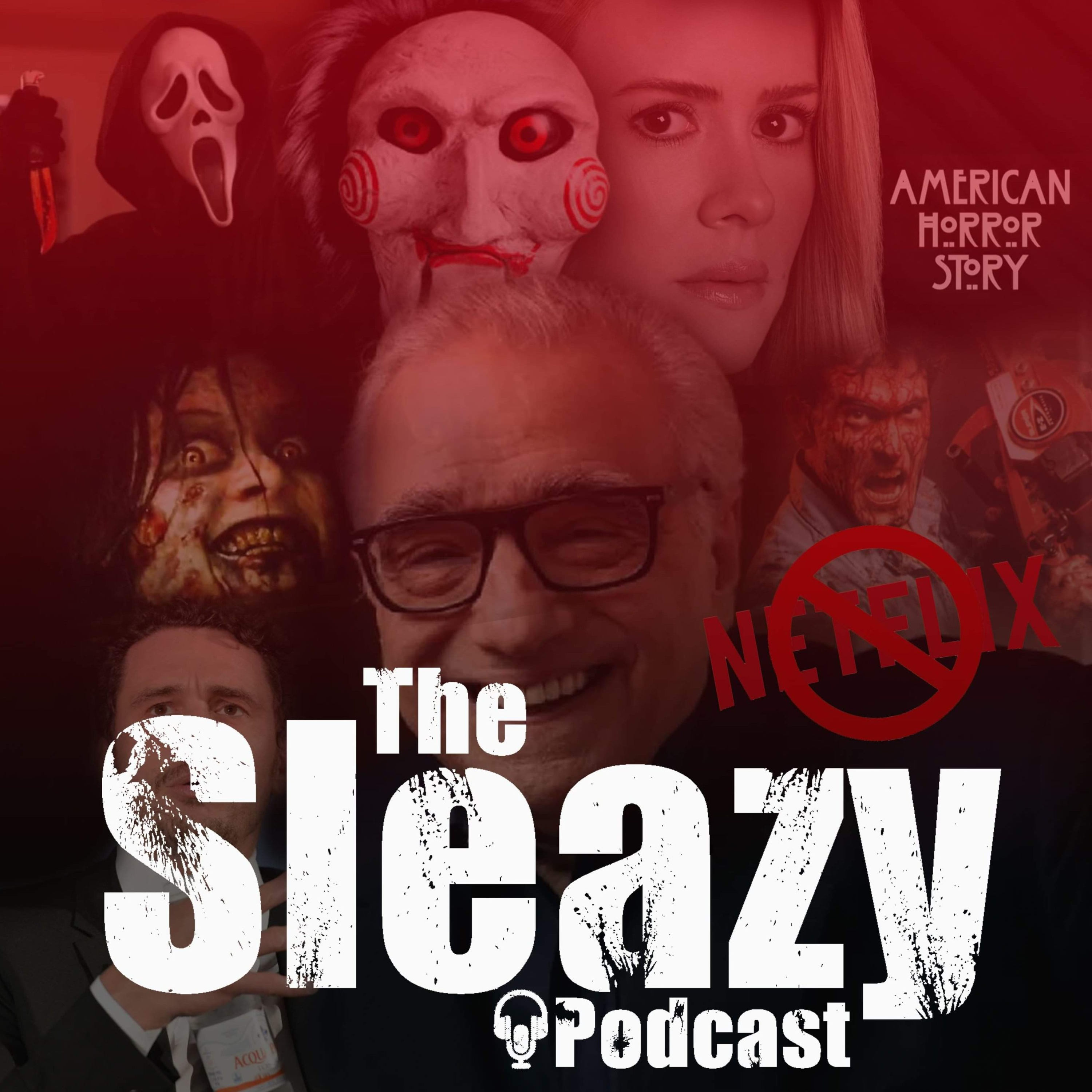 Episode 74- Horror Round Table, Theater Joker Precautions, Disney blocks Netflix ads, New Evil Dead, episode artwork
