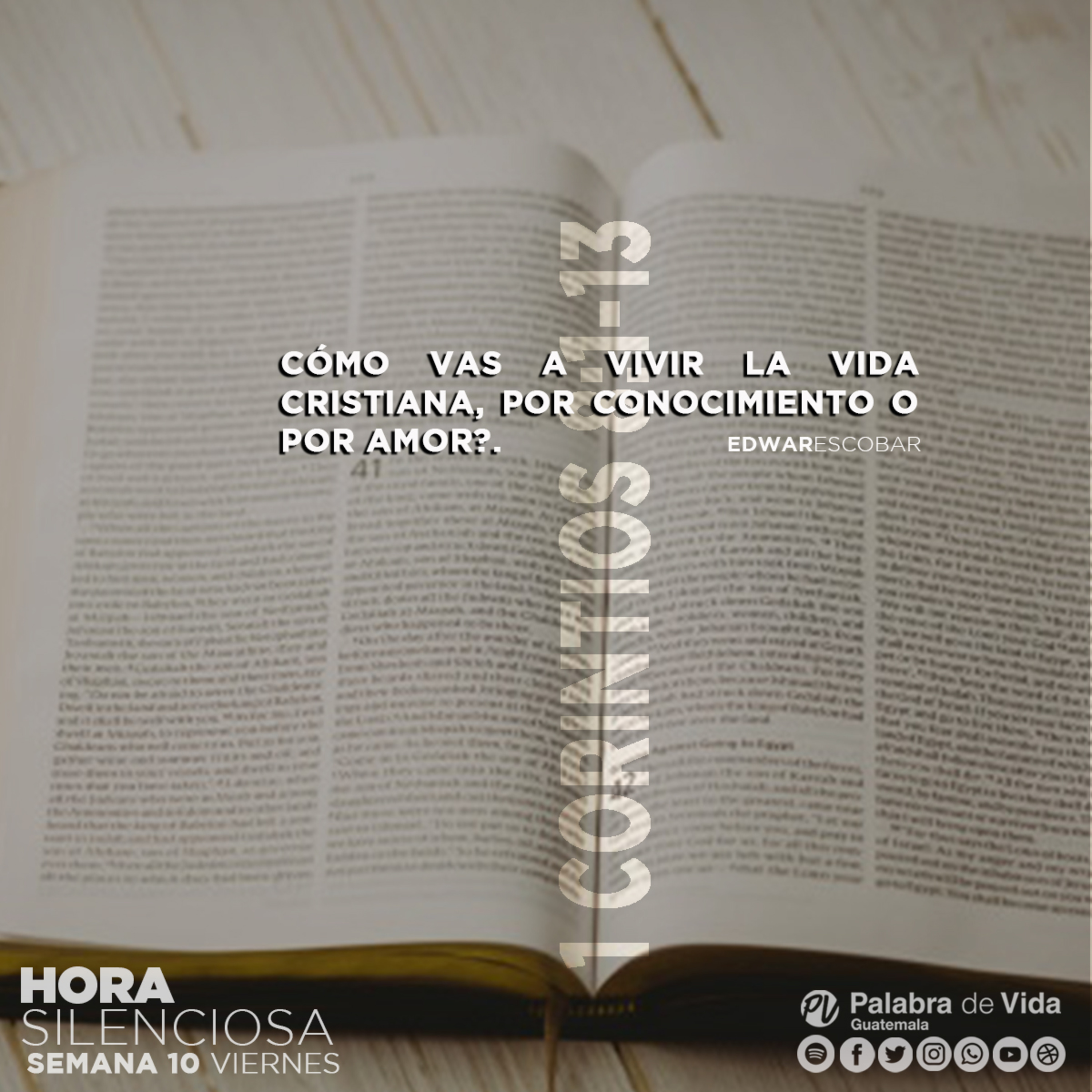SEMANA 10 SABADO 1 Corintios 8:1-13 episode artwork
