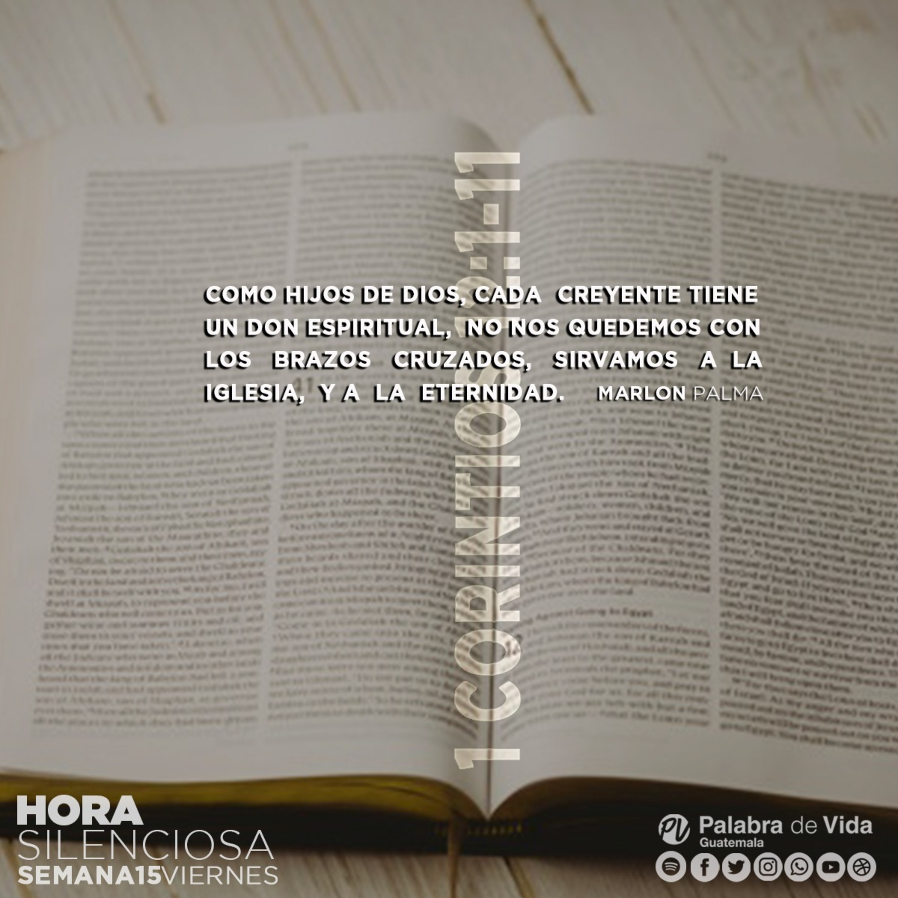 SEMANA 15 VIERNES 1 Corintios 12:1-11 episode artwork