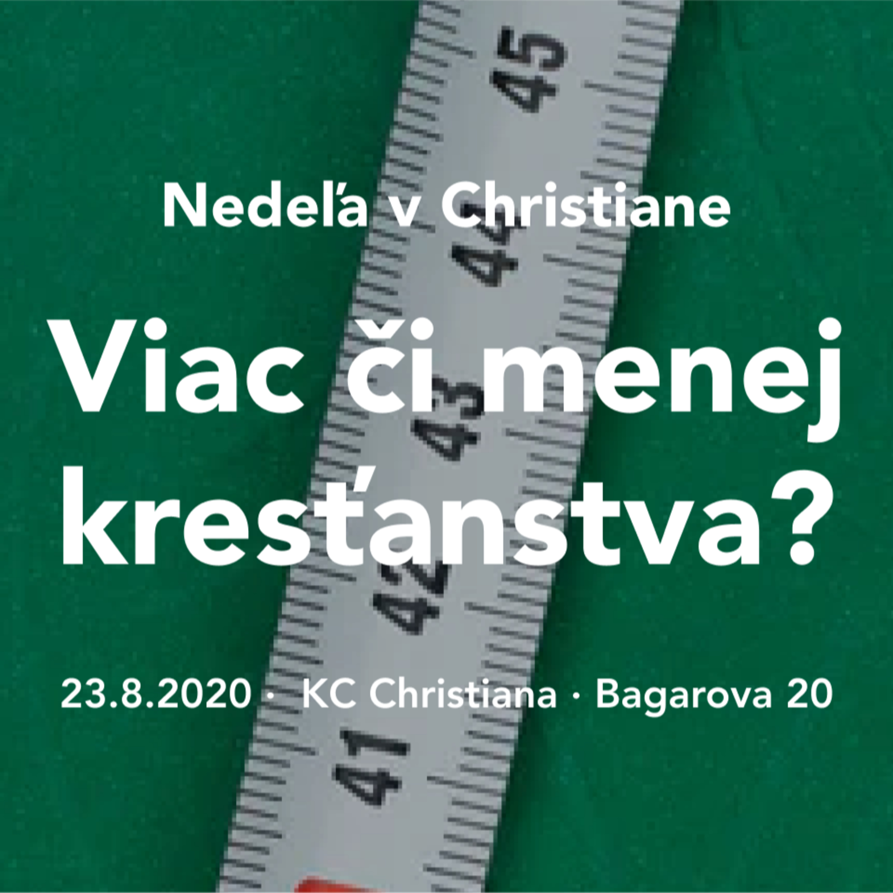 Nedeľa v Christiane - Viac či menej kresťanstva ? - Tomáš Barek episode artwork