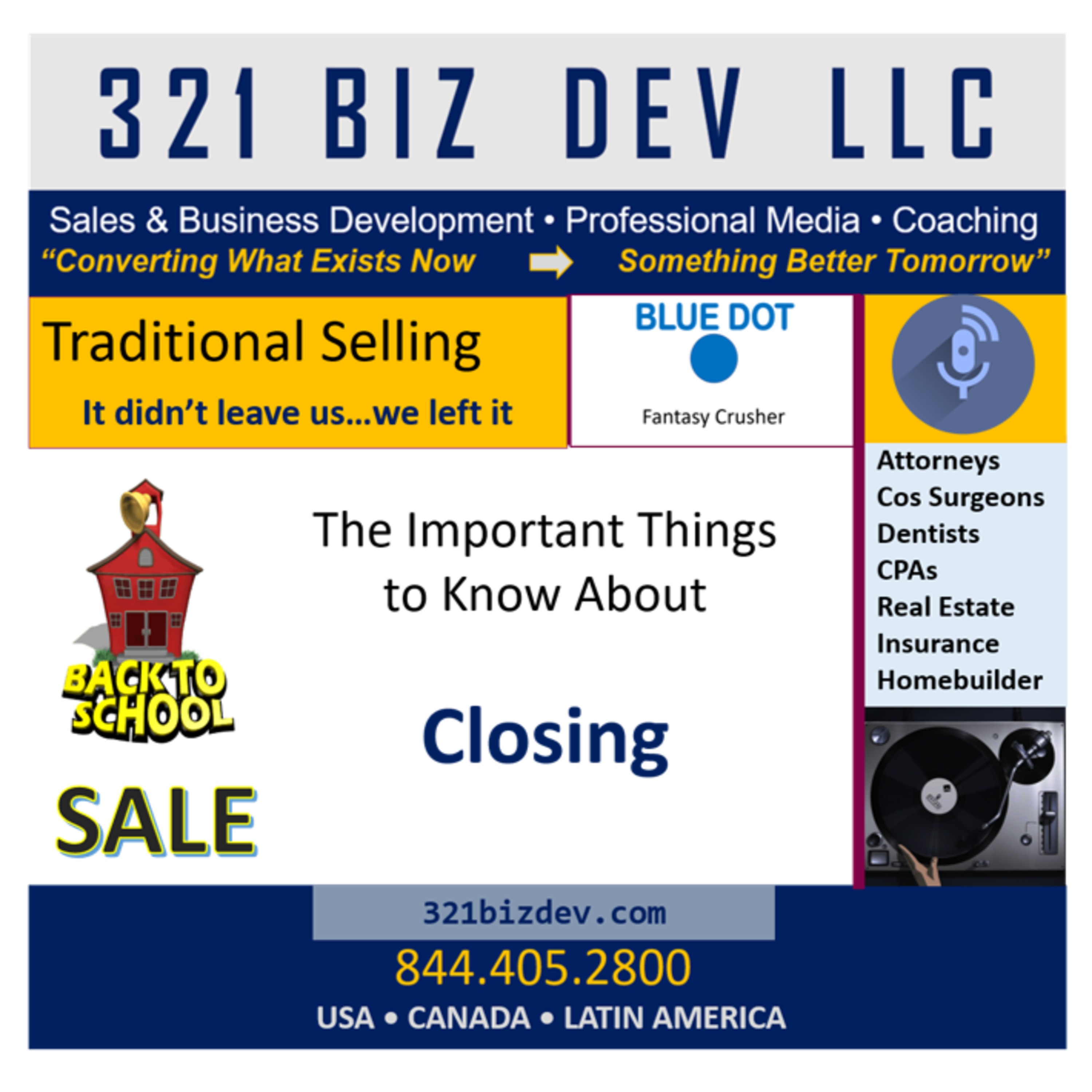 Overview of 321's Professional Closing Training episode artwork