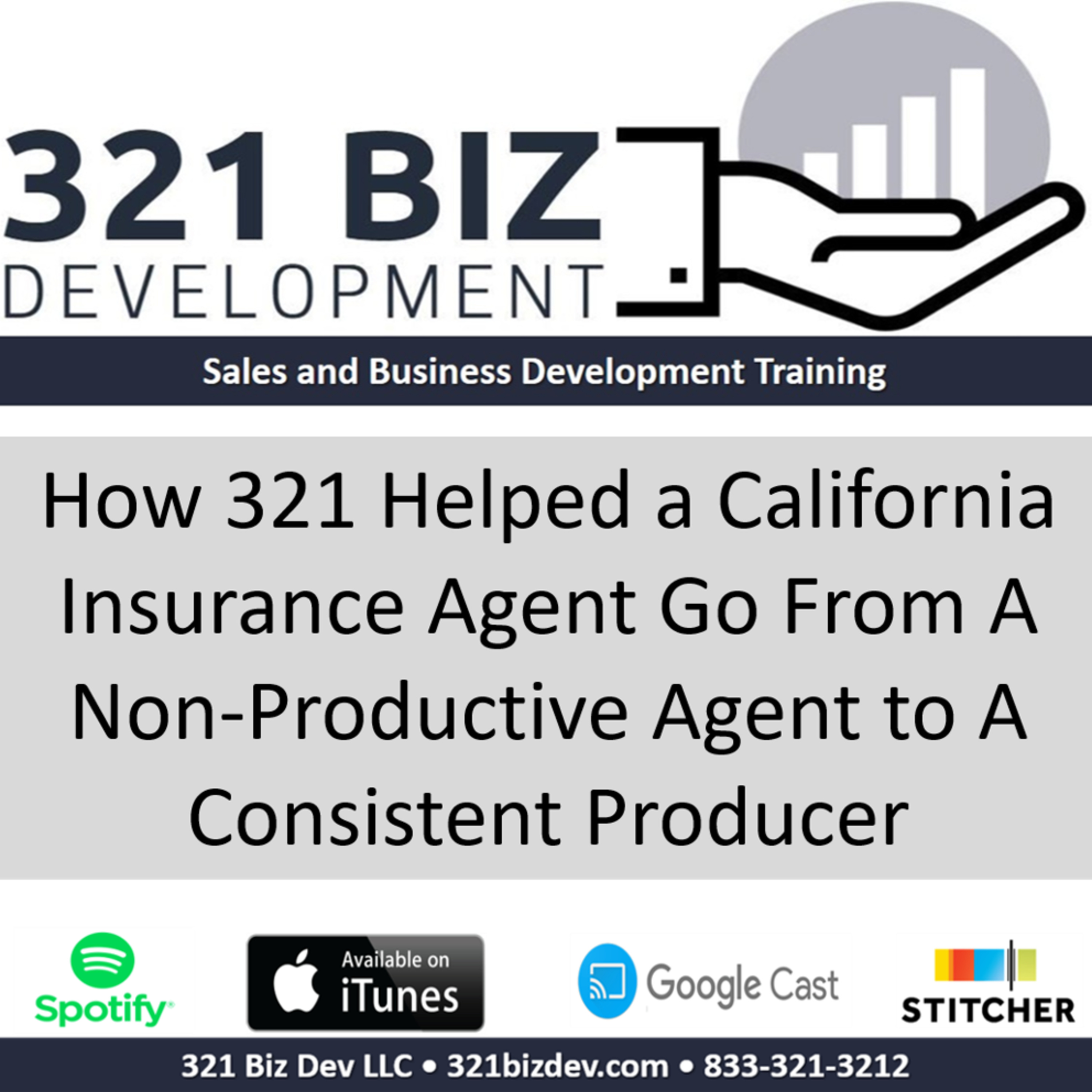 How 321 Helped A California Insurance Agent Go From a Non-Productive Agent to a Consistent Producer episode artwork