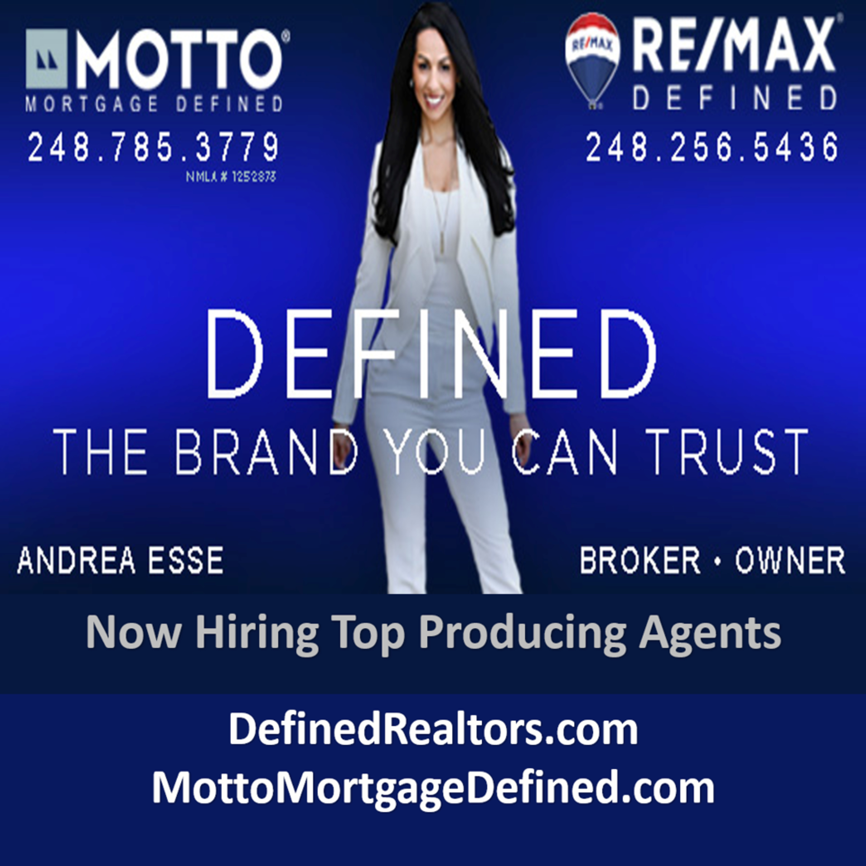 Interview w/Andrea Esse, Metro Detroit, Broker/Owner ReMax Defined, Motto Mortgage Defined episode artwork